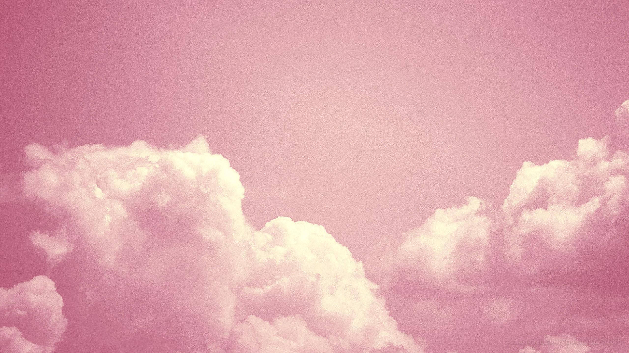 เมฆสไตล์สวยหวานสีชมพู วอลเปเปอร์