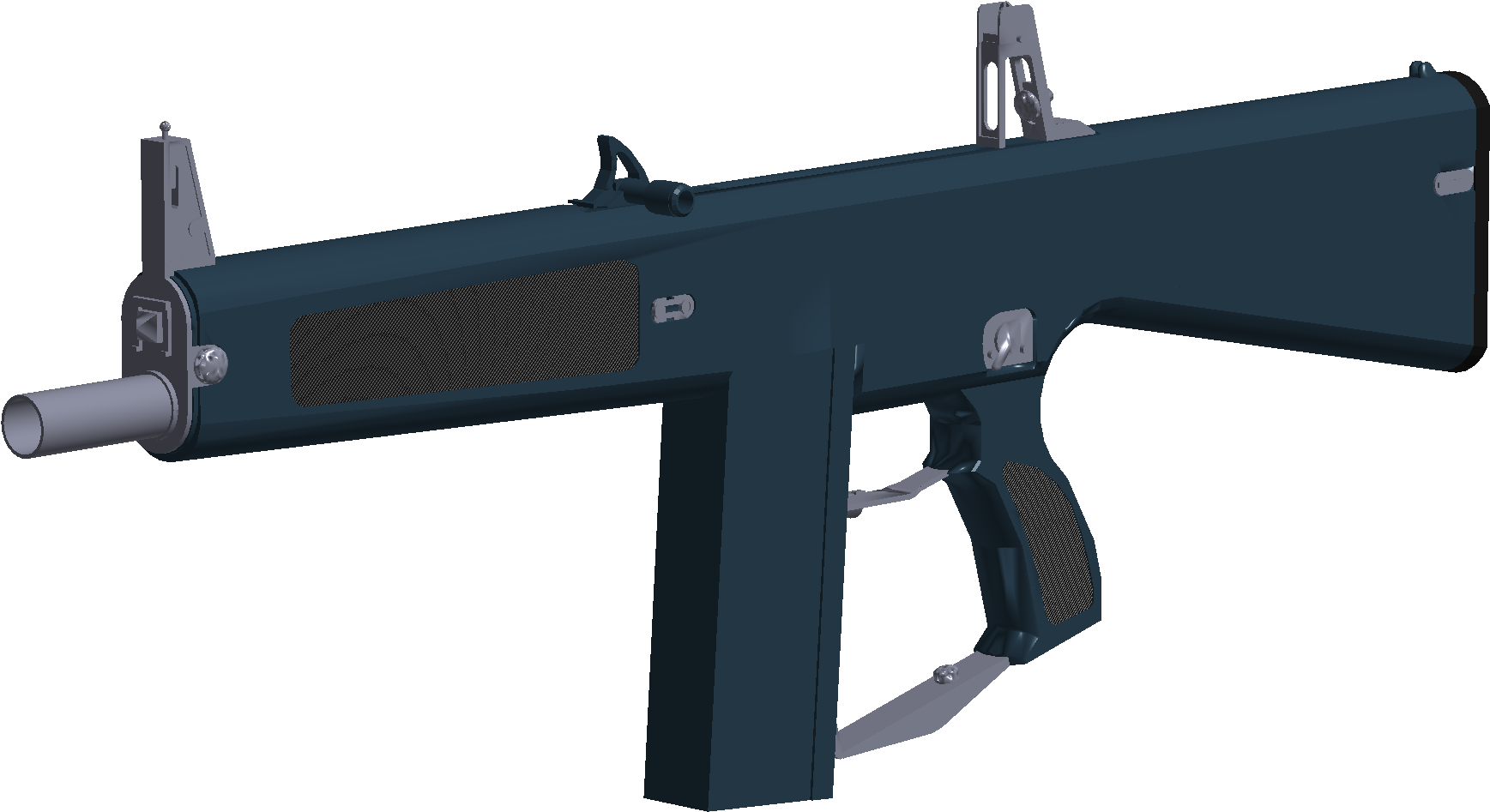 เรนเดอร์ปืนกลมือสไตล์ Roblox วอลเปเปอร์