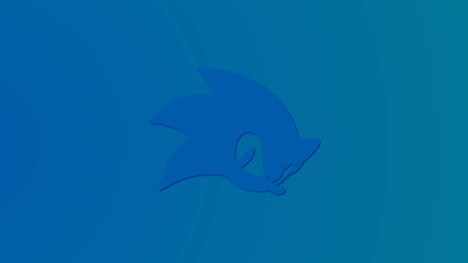 วอลเปเปอร์ไอคอน Sonic สีน้ำเงินสไตล์มินิมอล — โซนิค วอลเปเปอร์