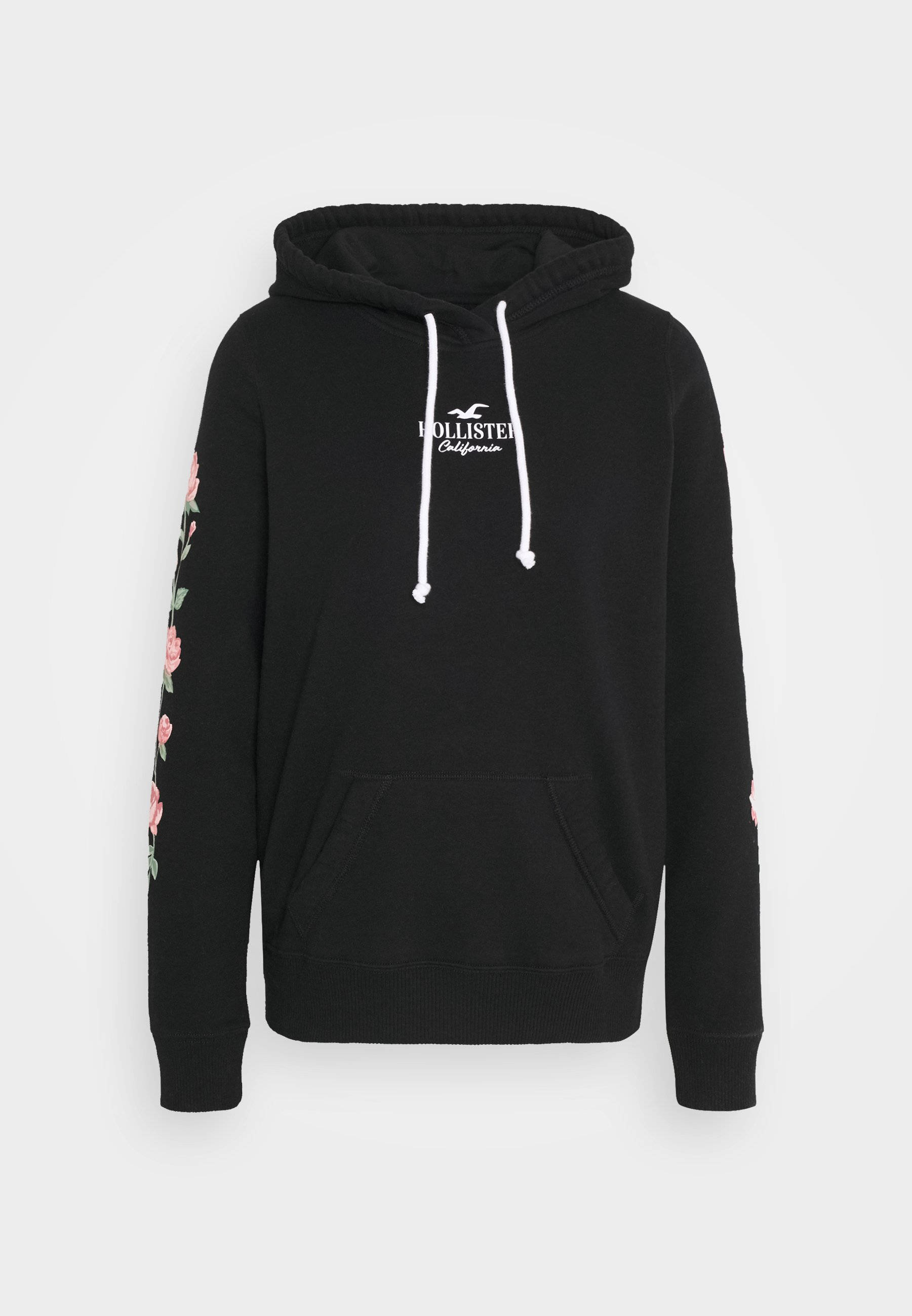 เสื้อฮู้ดดี้แจ็คเก็ต Hollister สีดำ วอลเปเปอร์
