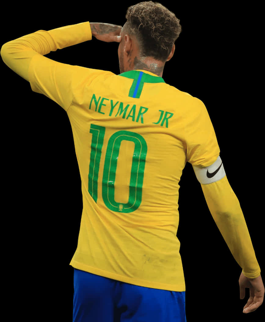 เสื้อเบอร์ 10 ของเนย์มาร์ จูเนียร์ ทีมชาติบราซิล วอลเปเปอร์