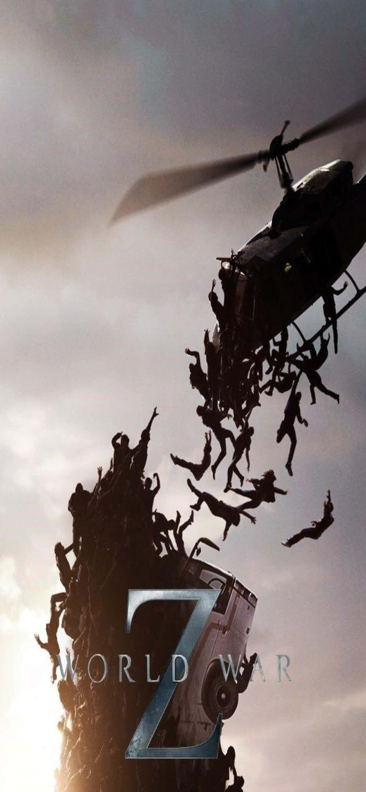 เฮลิคอปเตอร์ถูกยิงตก พื้นหลัง iPhone XS Max World War Z วอลเปเปอร์