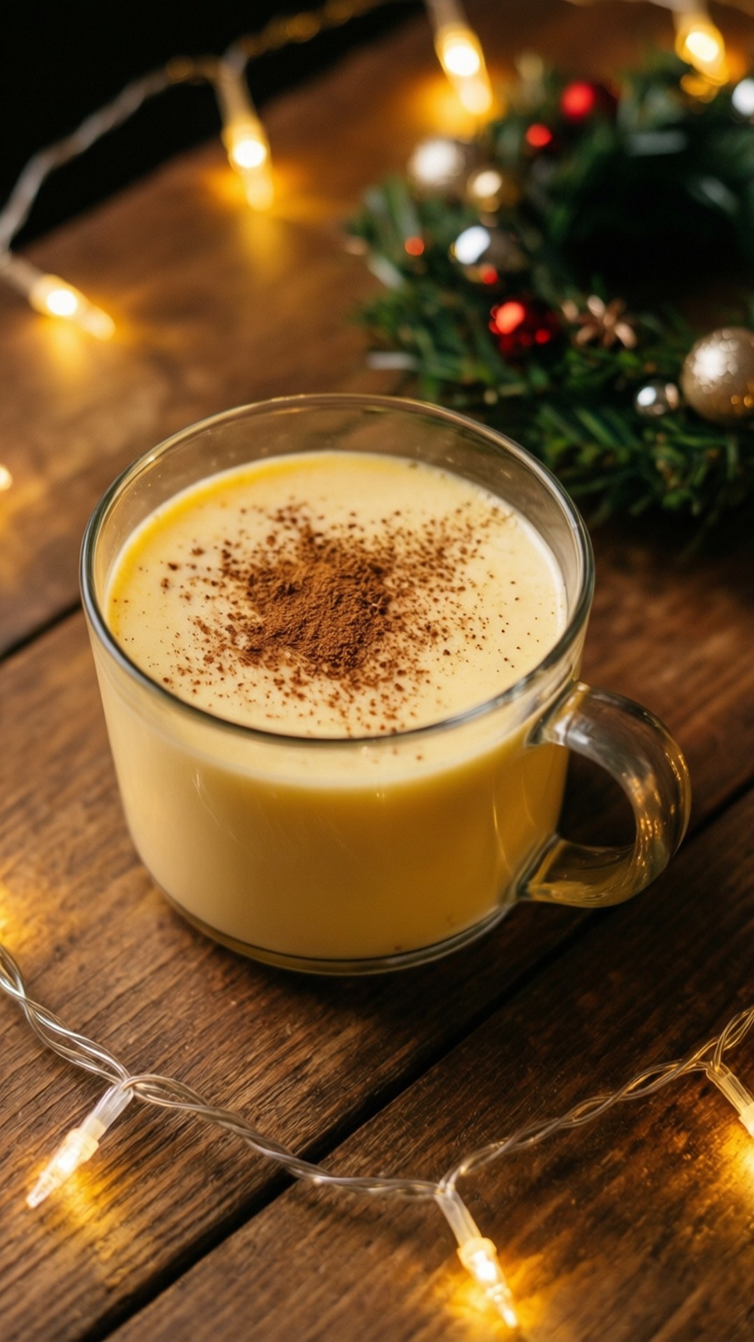 แก้ว Eggnog คริสต์มาส วอลเปเปอร์