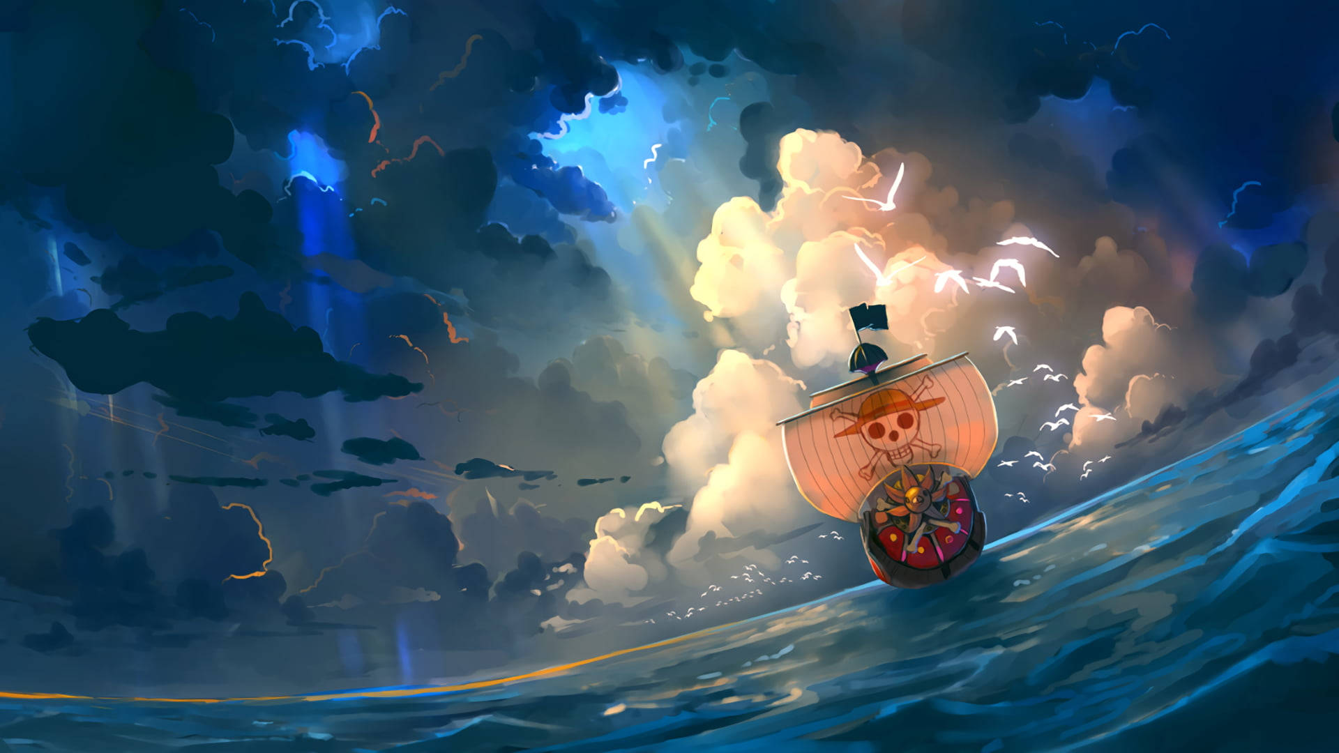 แท็บเล็ต Thousand Sunny One Piece สุดเท่ — วันพีซ วอลเปเปอร์
