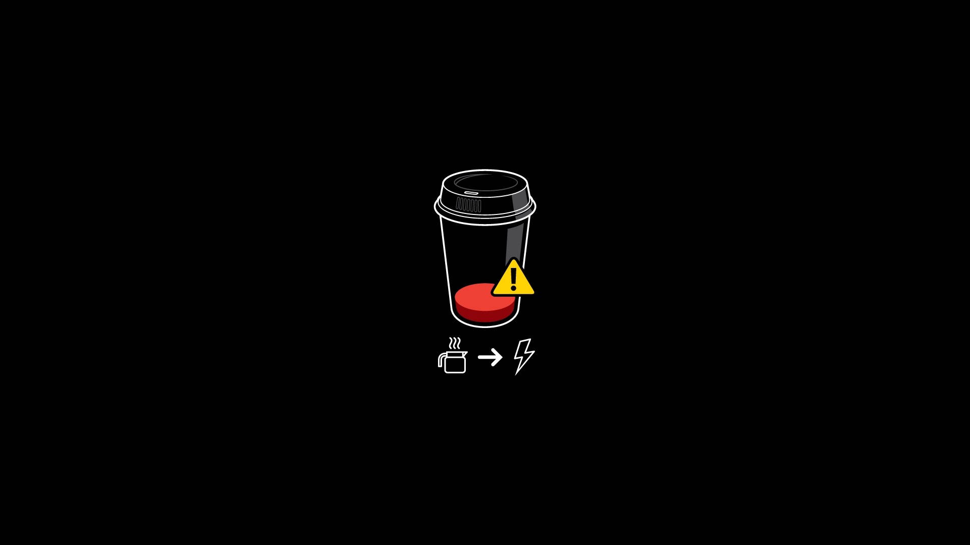 แบตเตอรี่กาแฟสไตล์มินิมอล วอลเปเปอร์