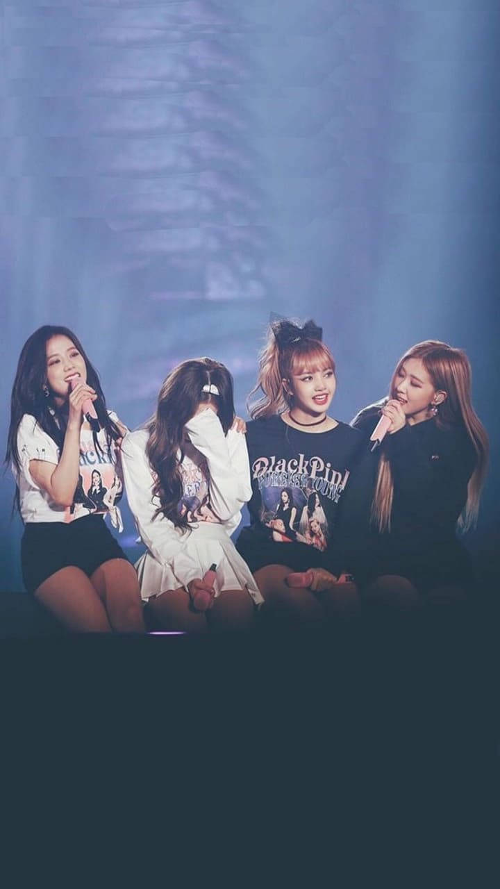 แบล็คพิงค์น่ารักบนเวทีภาพแคนดิด — Blackpink วอลเปเปอร์
