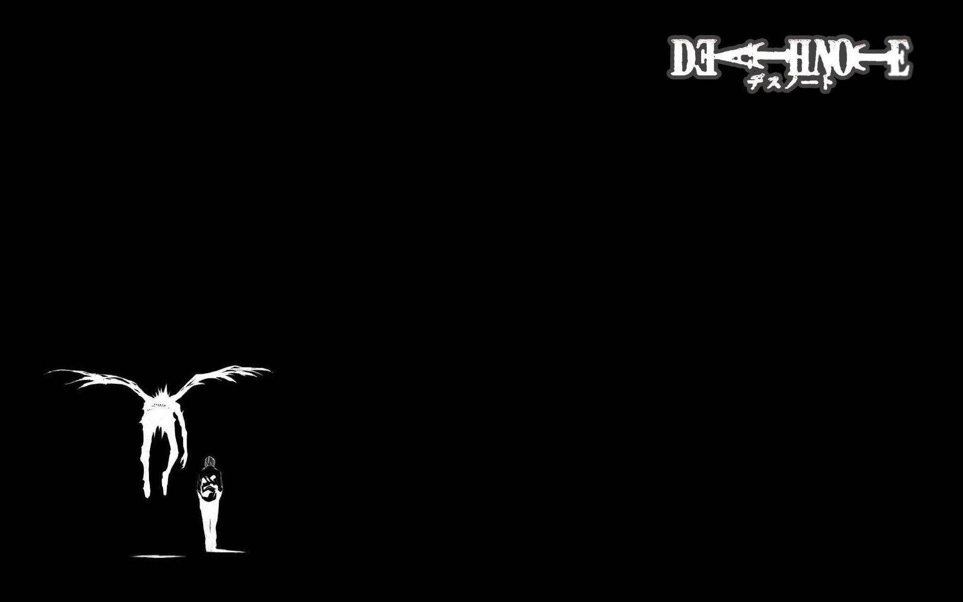 แบล็คแอนด์ไวท์ Death Note ริวค ไลท์ ไตเติ้ล วอลเปเปอร์