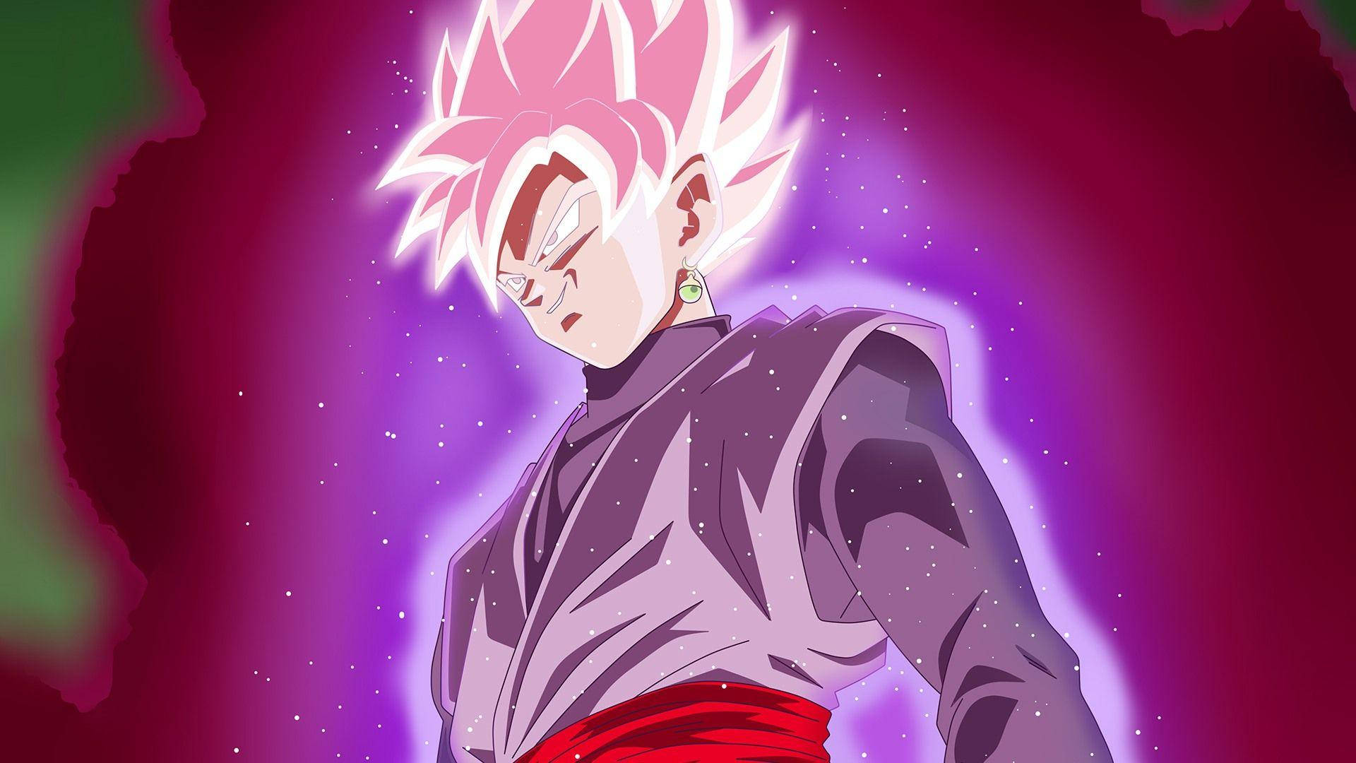 แบล็คโกคูกับออร่าสีชมพูประกาย วอลเปเปอร์