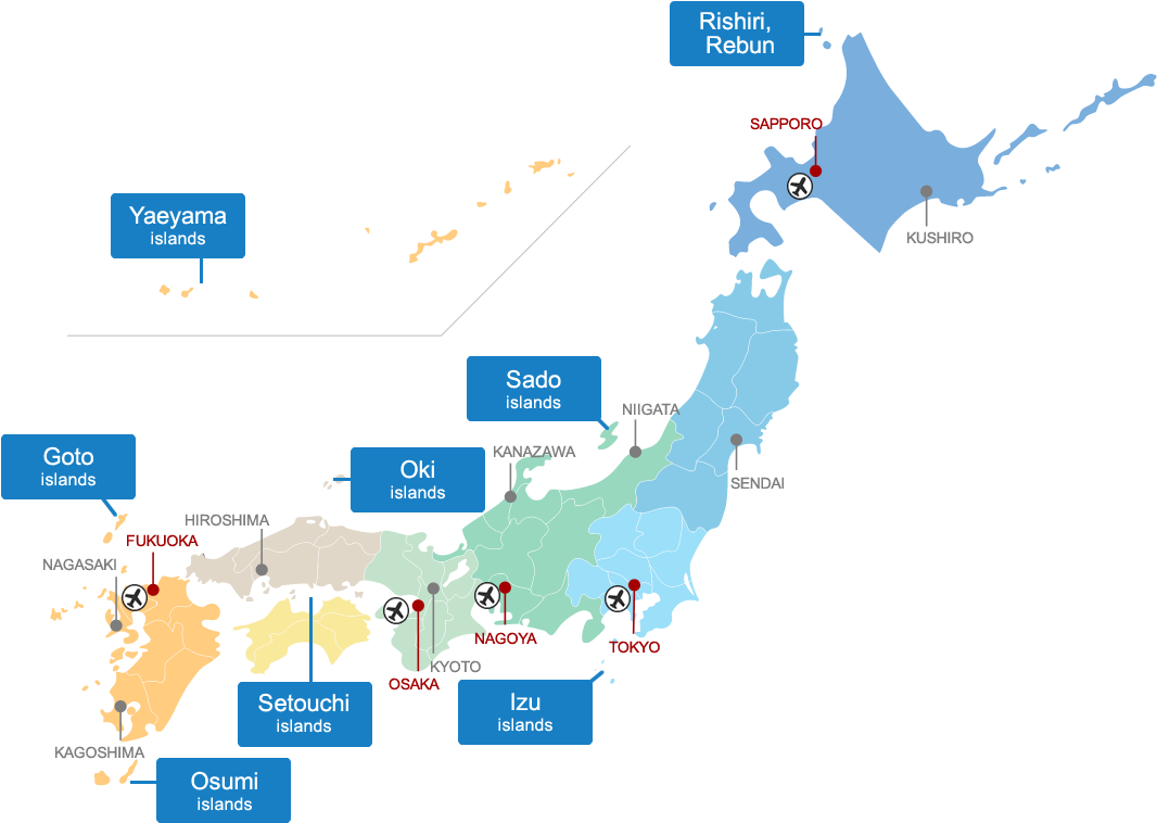 แผนที่กลุ่มเกาะญี่ปุ่น วอลเปเปอร์