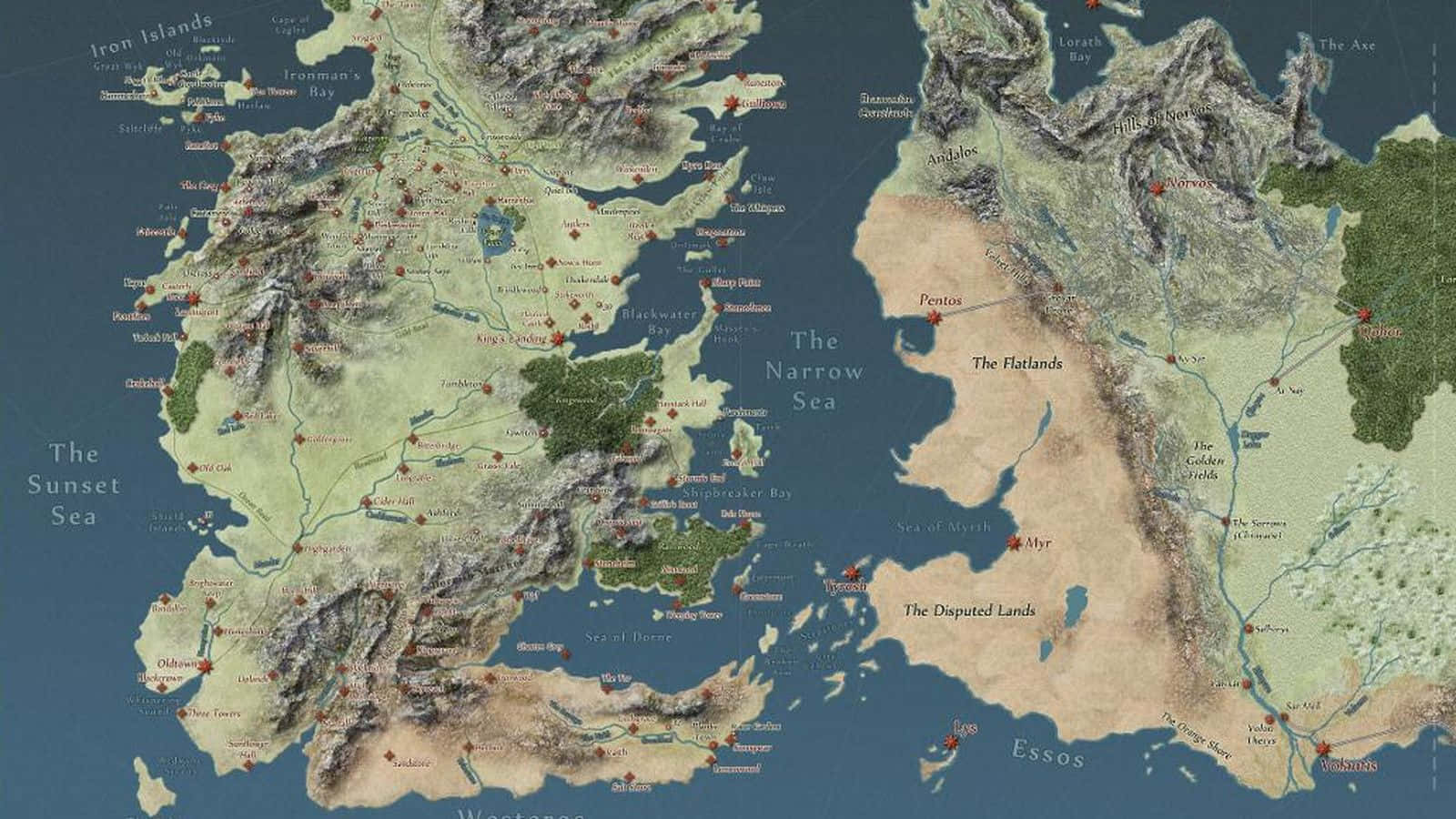 แผนที่ Game of Thrones — เกมบัลลังก์เลือด GIF วอลเปเปอร์