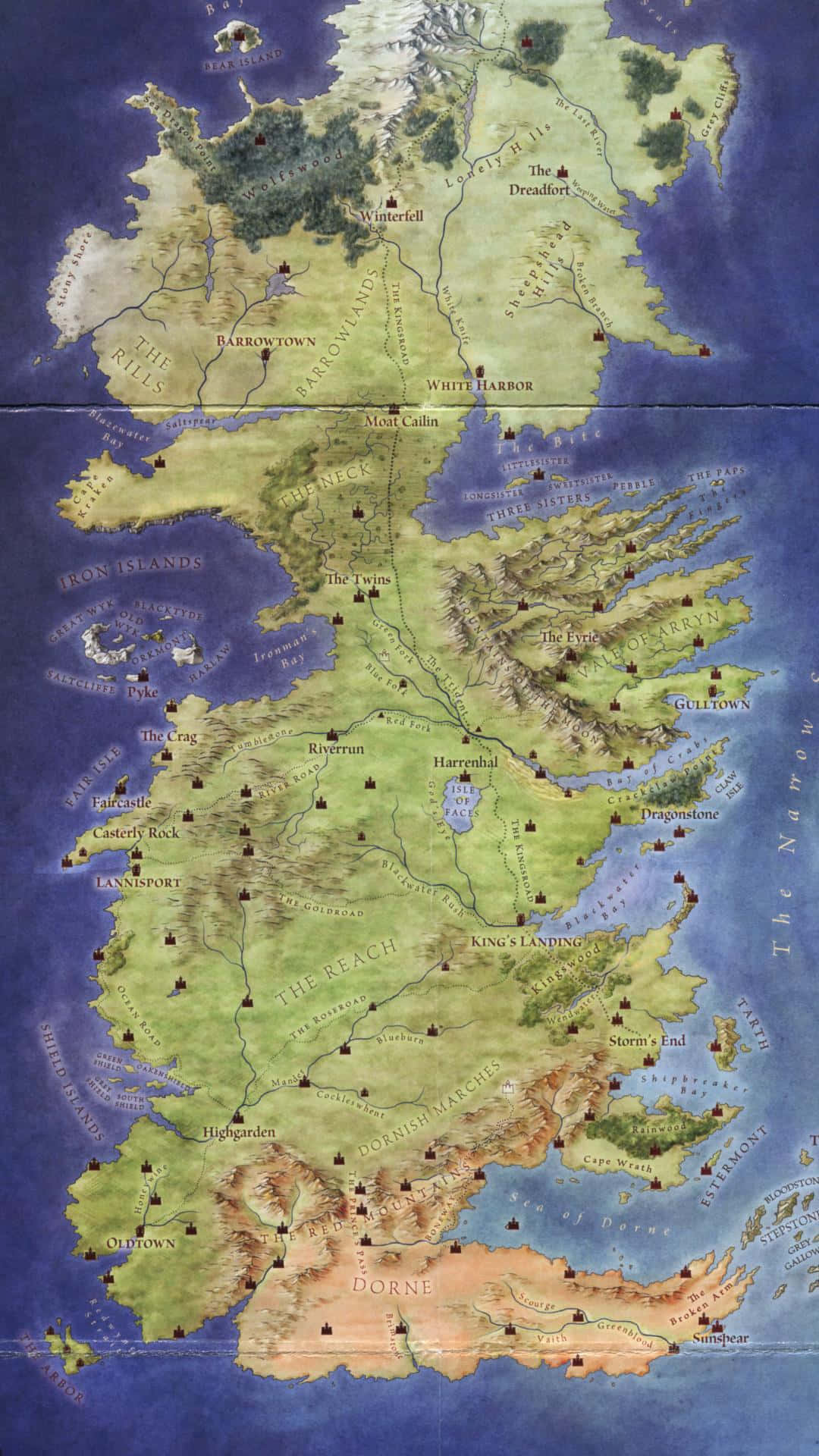 แผนที่ Game of Thrones — เกมบัลลังก์เลือด GIF วอลเปเปอร์
