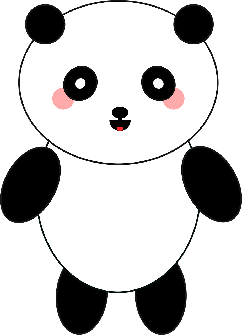 แพนด้าการ์ตูนน่ารัก วอลเปเปอร์