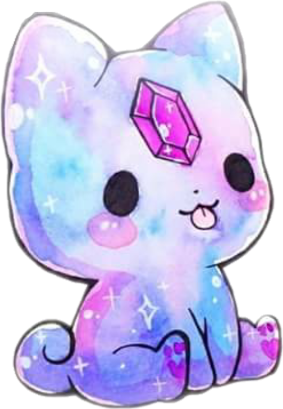 แมวคาวาอิอัญมณีแวววาว.PNG วอลเปเปอร์