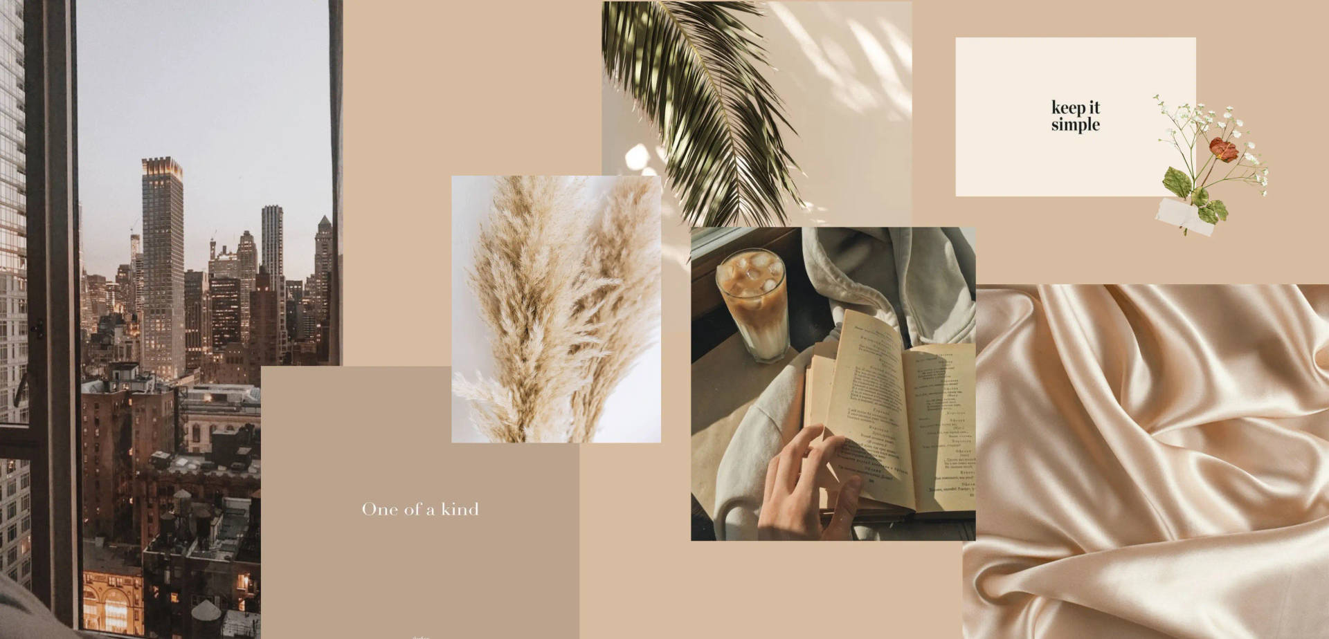 แล็ปท็อปสไตล์สวยงามโทนสีเบจสำหรับวันหยุด — สีเบจ สุนทรียภาพ GIF วอลเปเปอร์