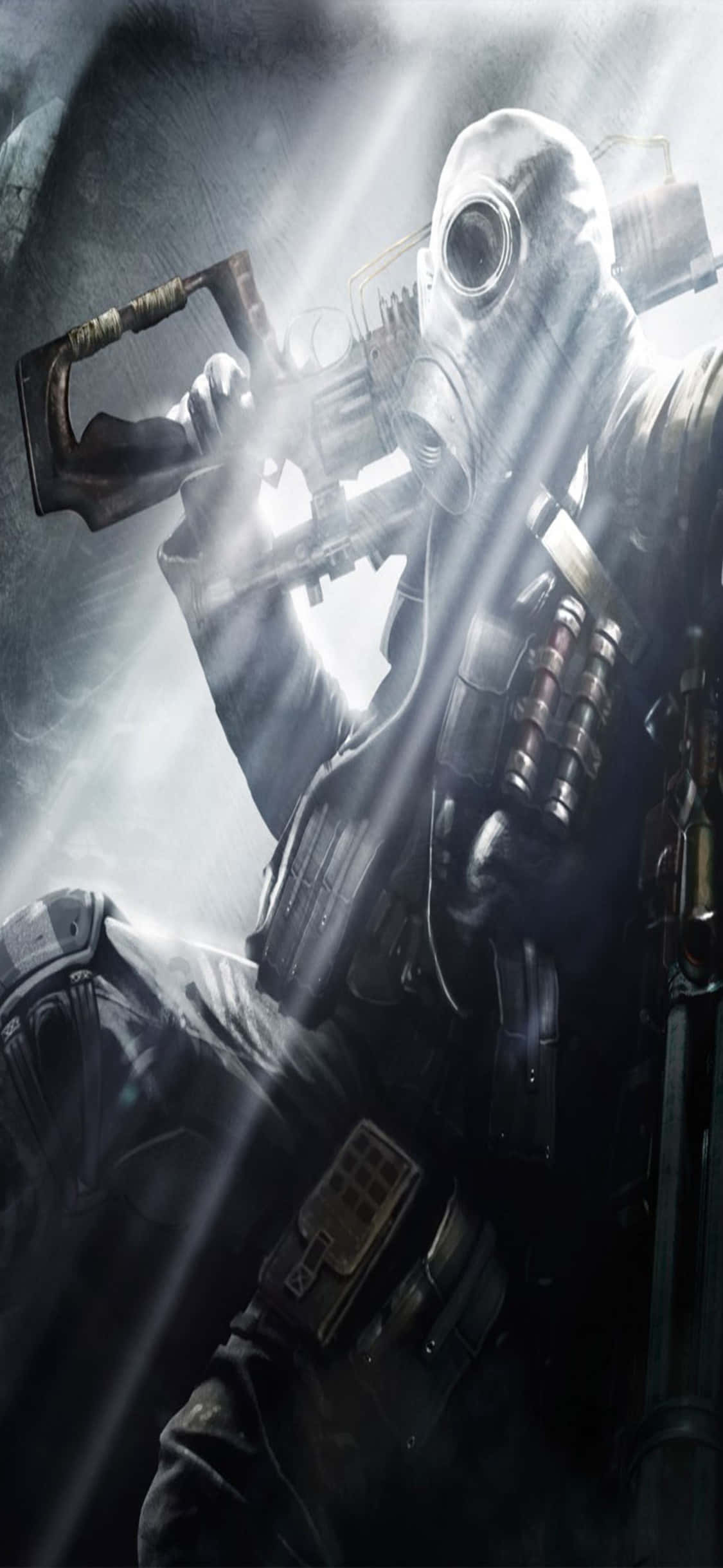 แสงสว่างจ้าส่อง พื้นหลัง iPhone X Metro Last Light วอลเปเปอร์