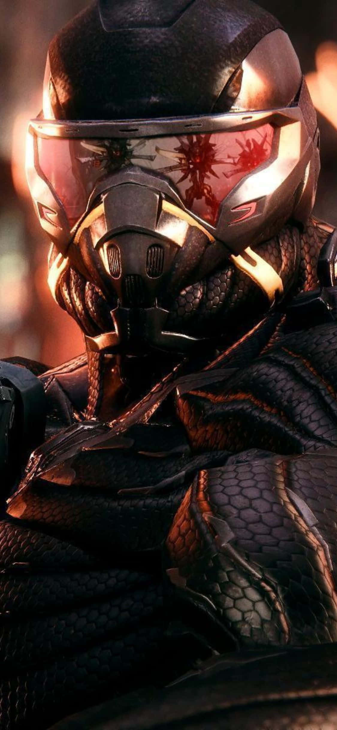 แสดง iPhone X ที่กำลังเล่น Crysis 3 วอลเปเปอร์