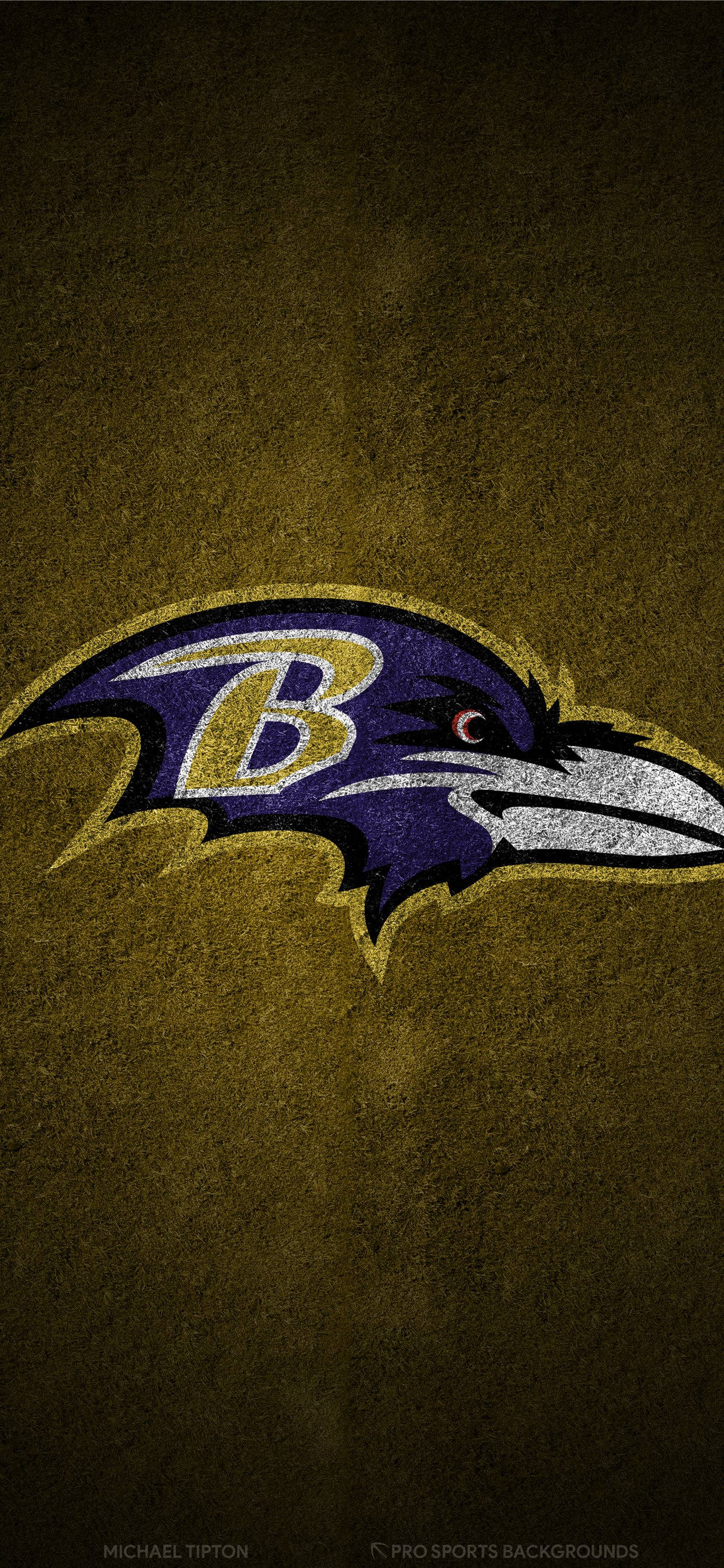 แสดงการสนับสนุนทีม Baltimore Ravens ด้วย iPhone วอลเปเปอร์