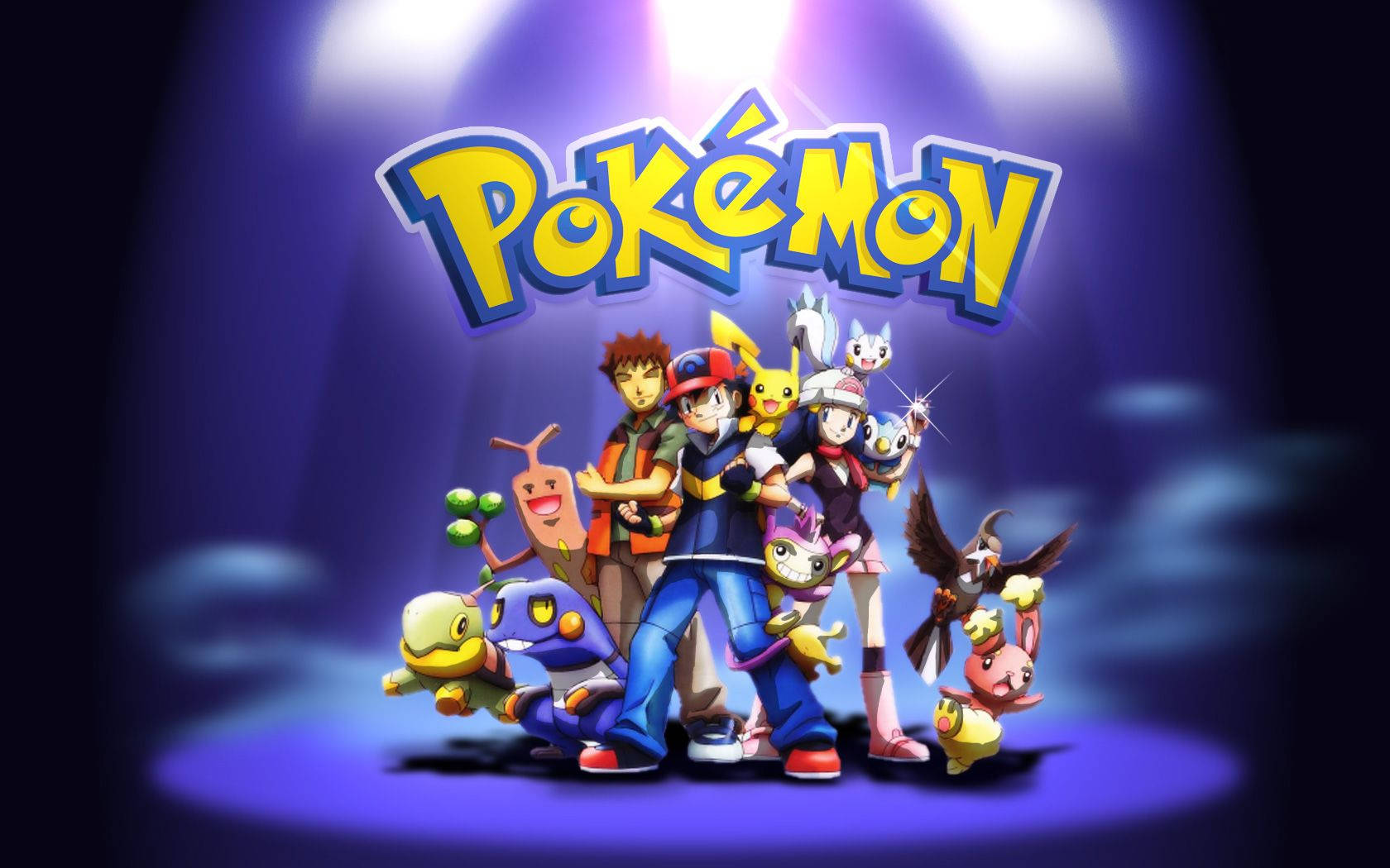 แอช มิสตี้ บร็อค ปิกาจู และตัวละครโปเกมอนอื่นๆ — โปเกมอน วอลเปเปอร์