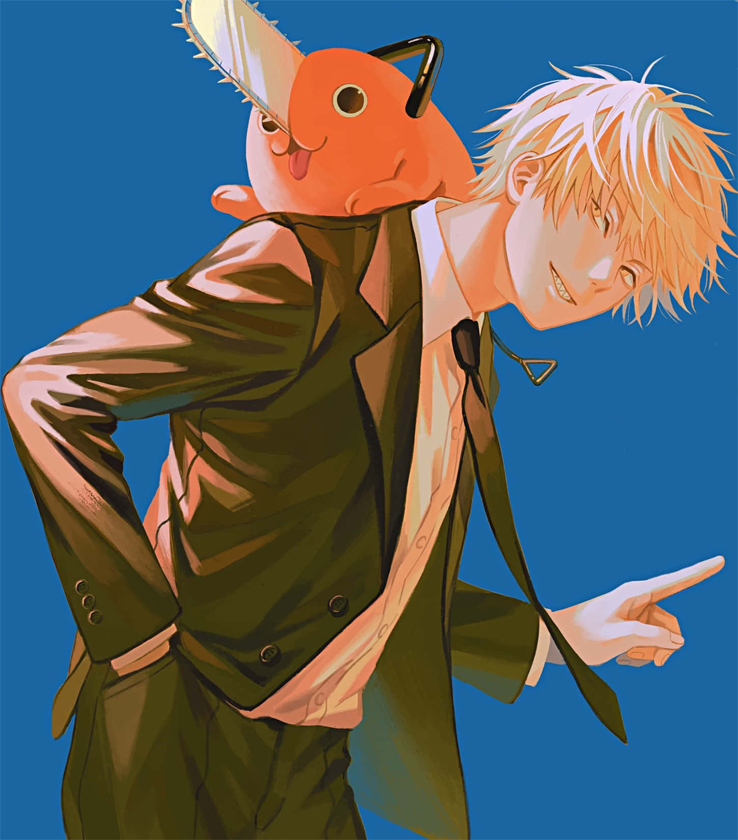แอนิเมะแฟนตาซีสุดตื่นเต้นกับ Chainsaw Man วอลเปเปอร์