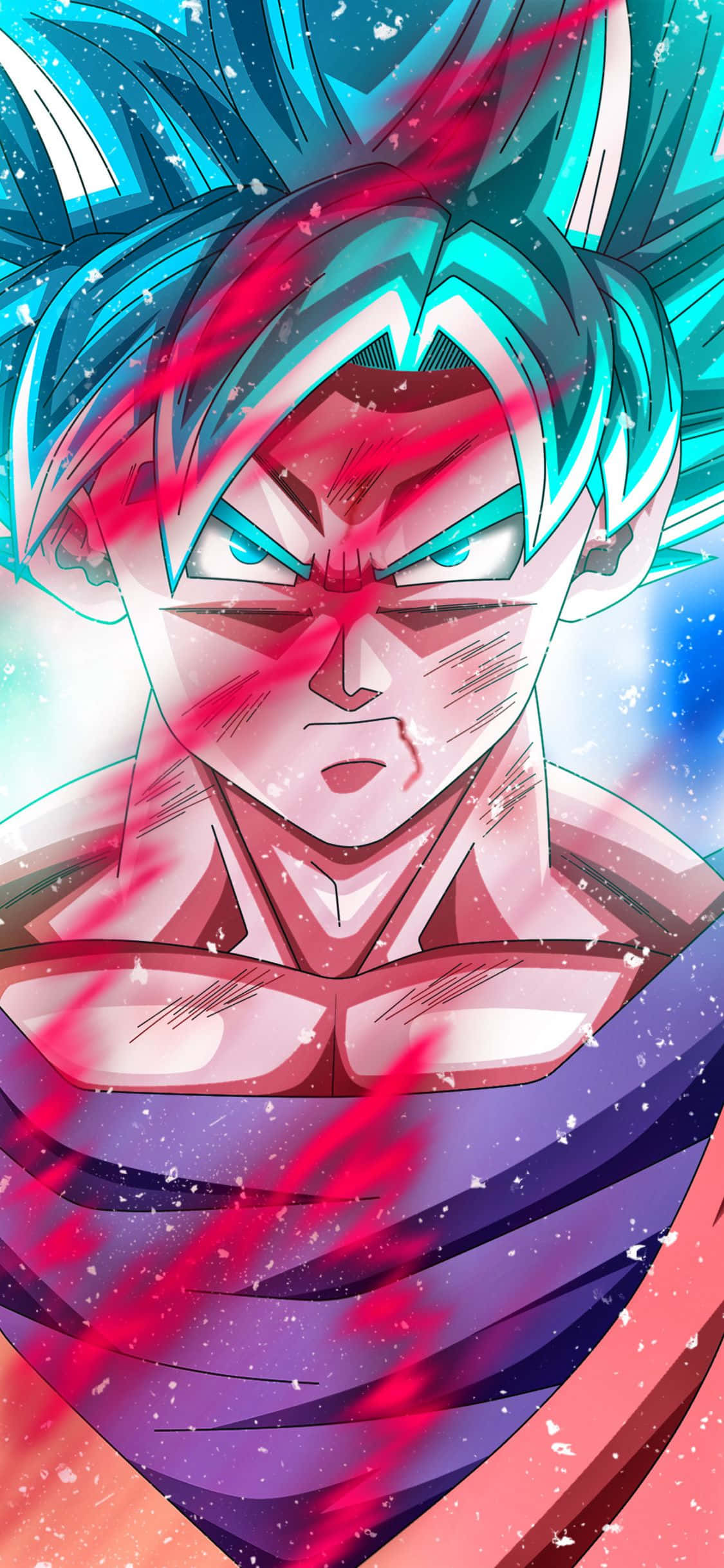 Goku Kaio Ken Dragon Ball Super iPhone วอลเปเปอร์