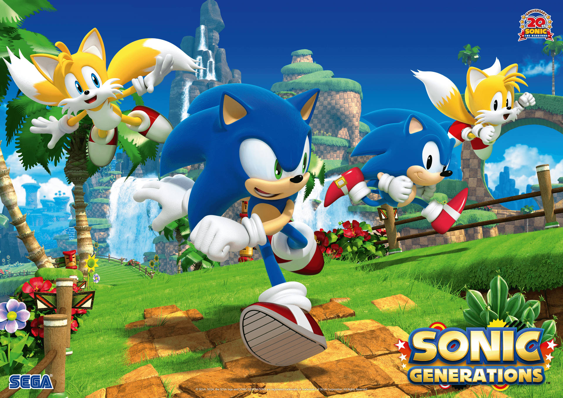 วอลเปเปอร์เกมโซนิคและเทลส์จาก Sonic Generations — โซนิค วอลเปเปอร์