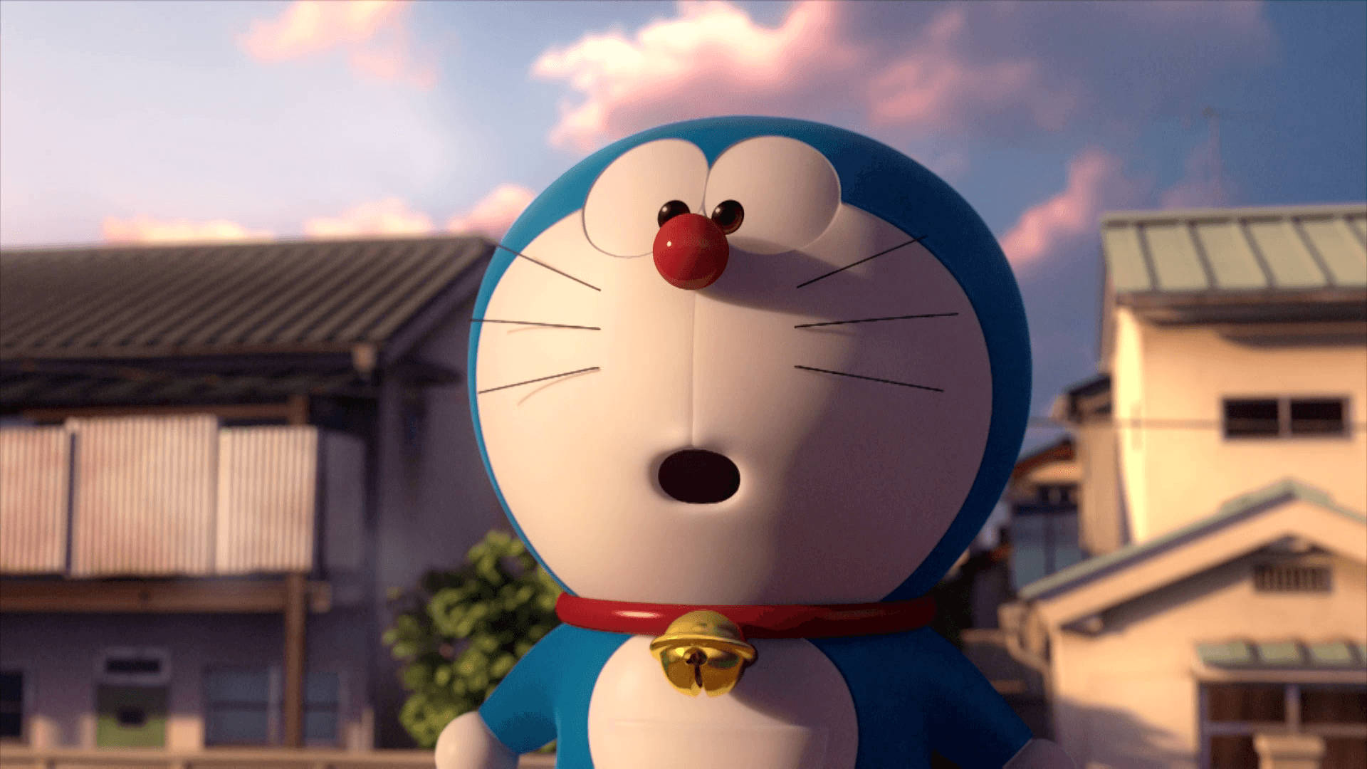 โดราเอมอน 3D สีหน้าตกใจ วอลเปเปอร์