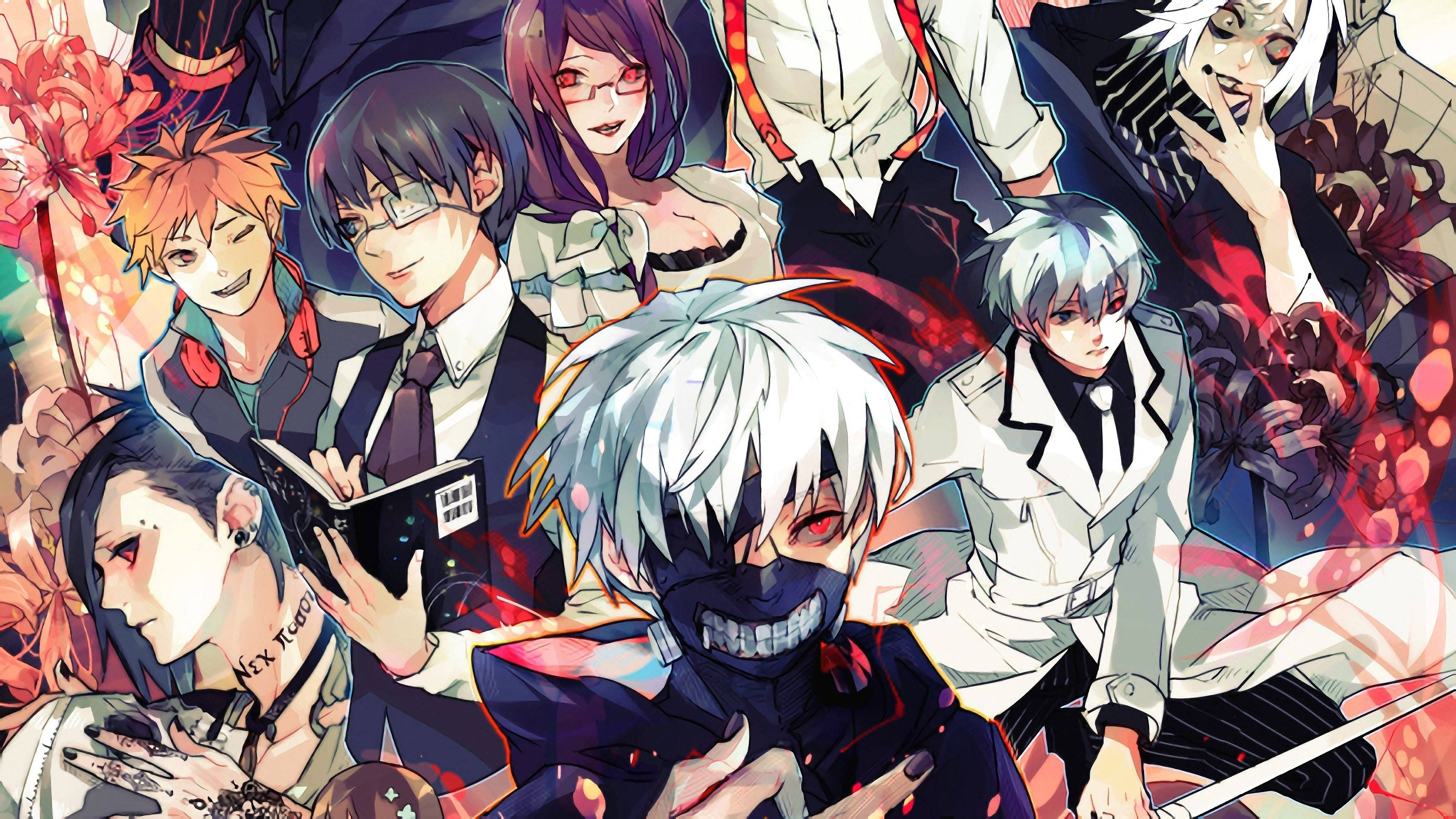 โตเกียว กูล ตัวละคร แฟนอาร์ต อนิเมะ วอลเปเปอร์
