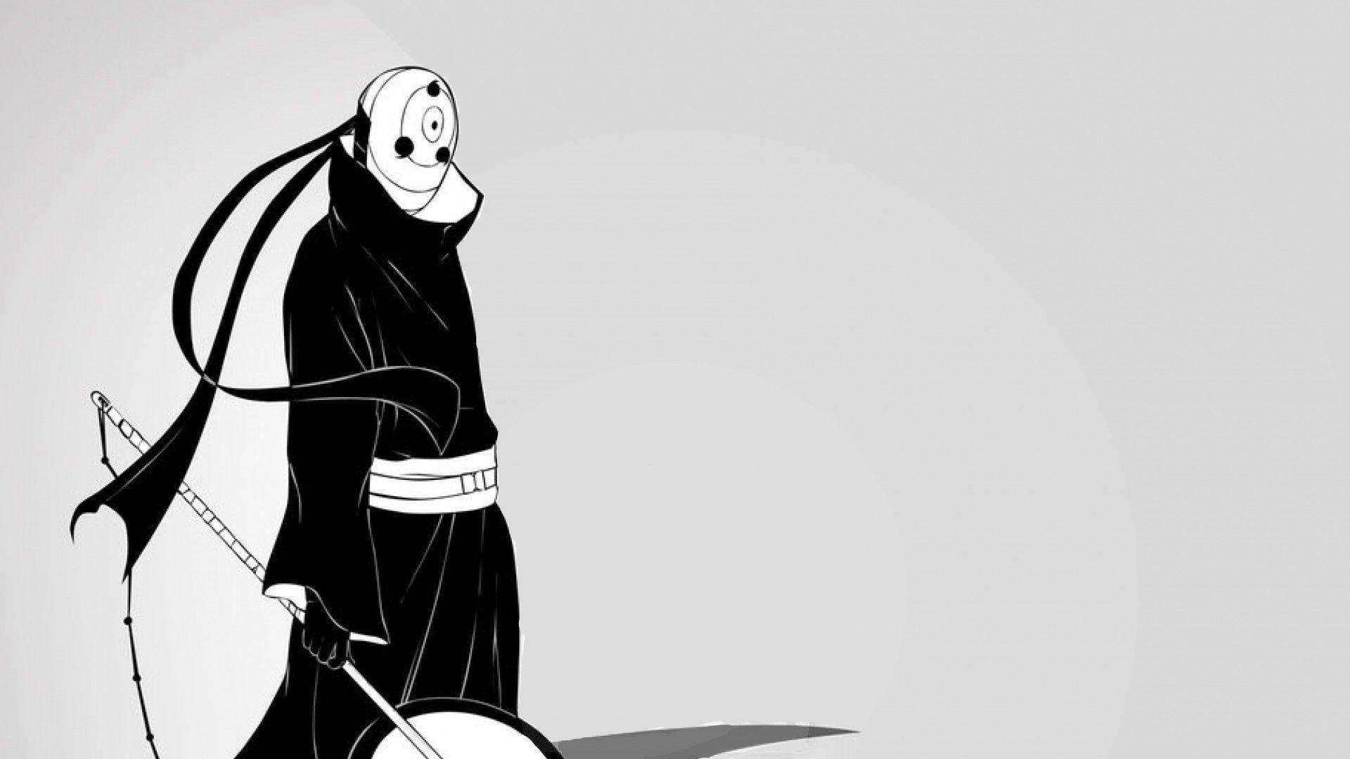 โทบิ นารูโตะ ขาวดำ สุนทรียภาพ วอลเปเปอร์