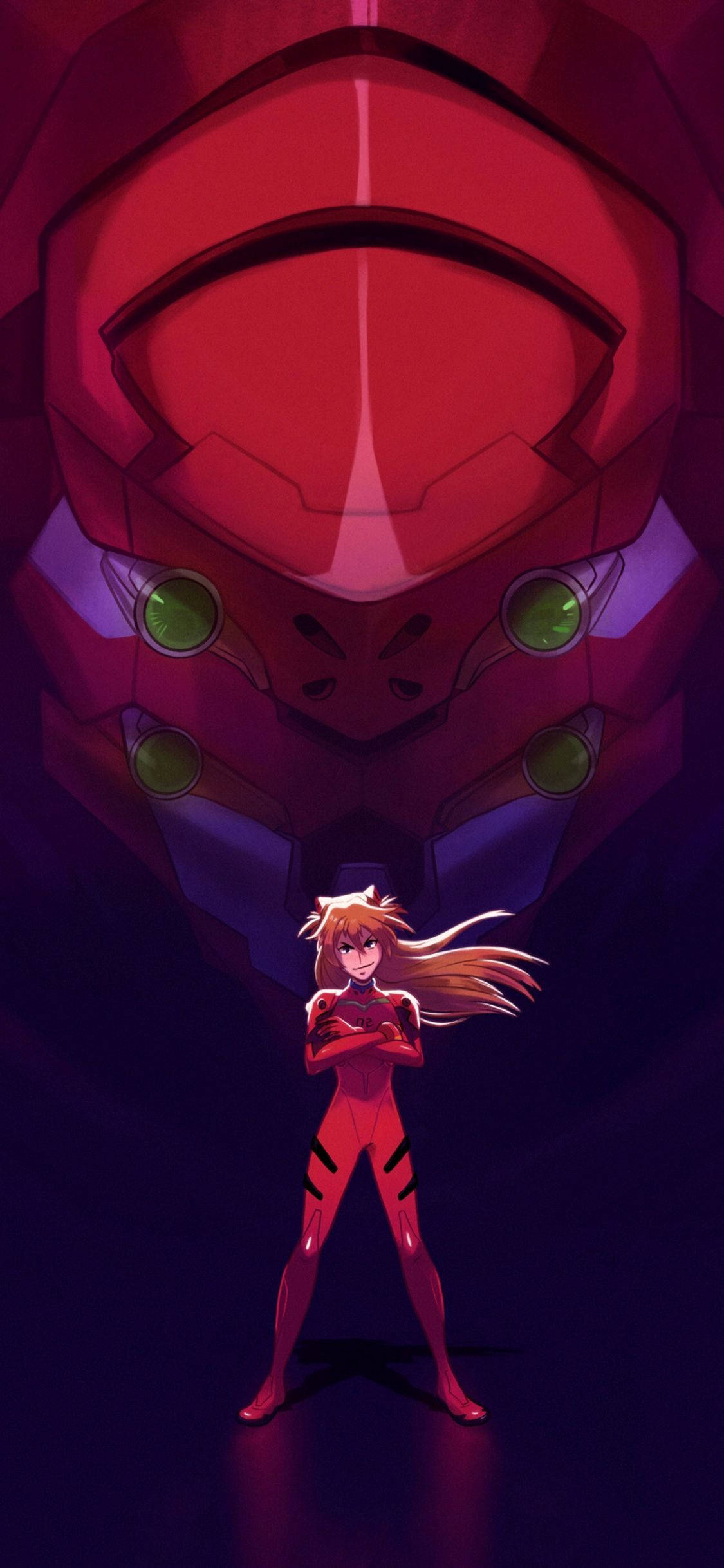 โทรศัพท์สไตล์ซีรีส์อนิเมะยอดนิยม Evangelion วอลเปเปอร์
