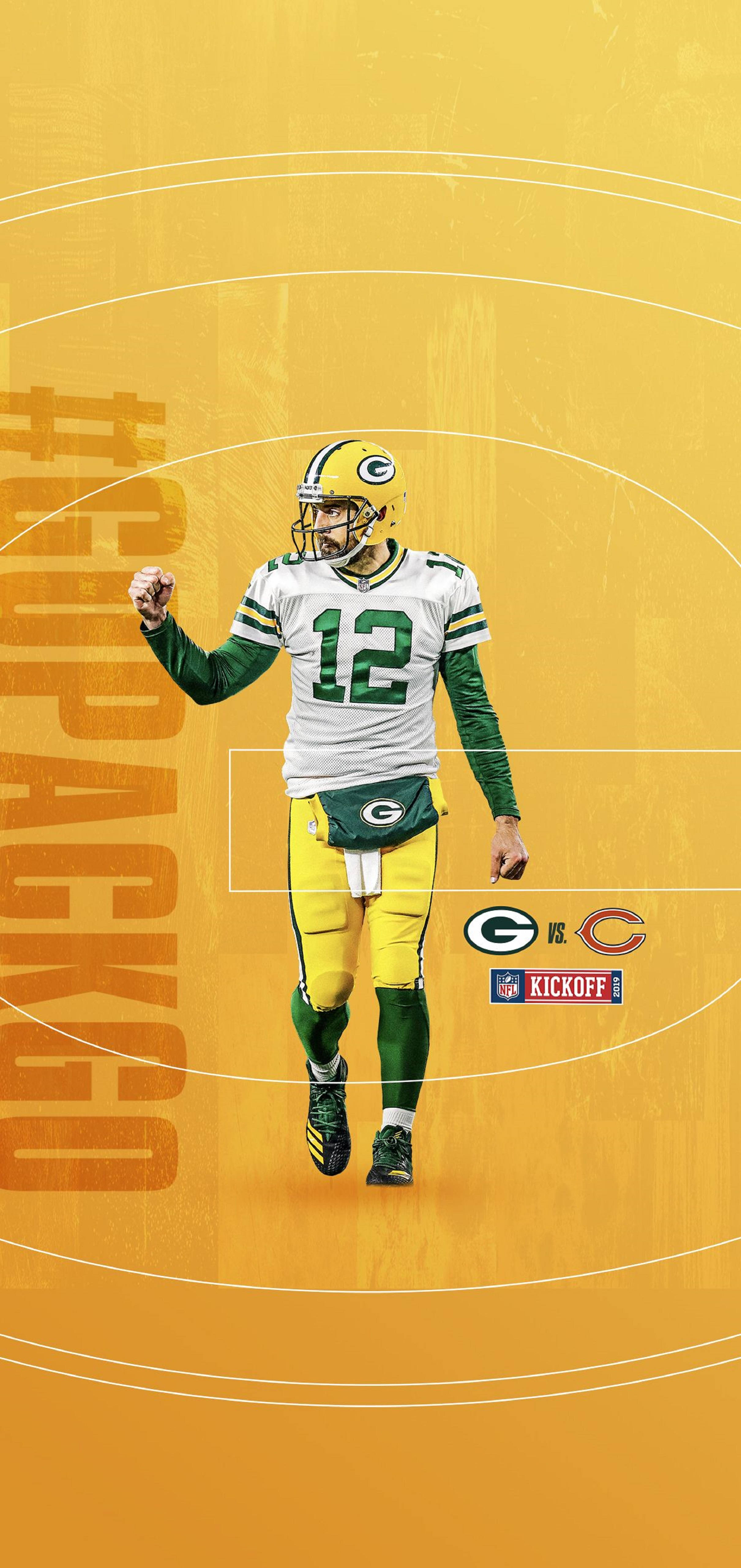 โปสเตอร์ Aaron Rodgers NFL 2019 วอลเปเปอร์