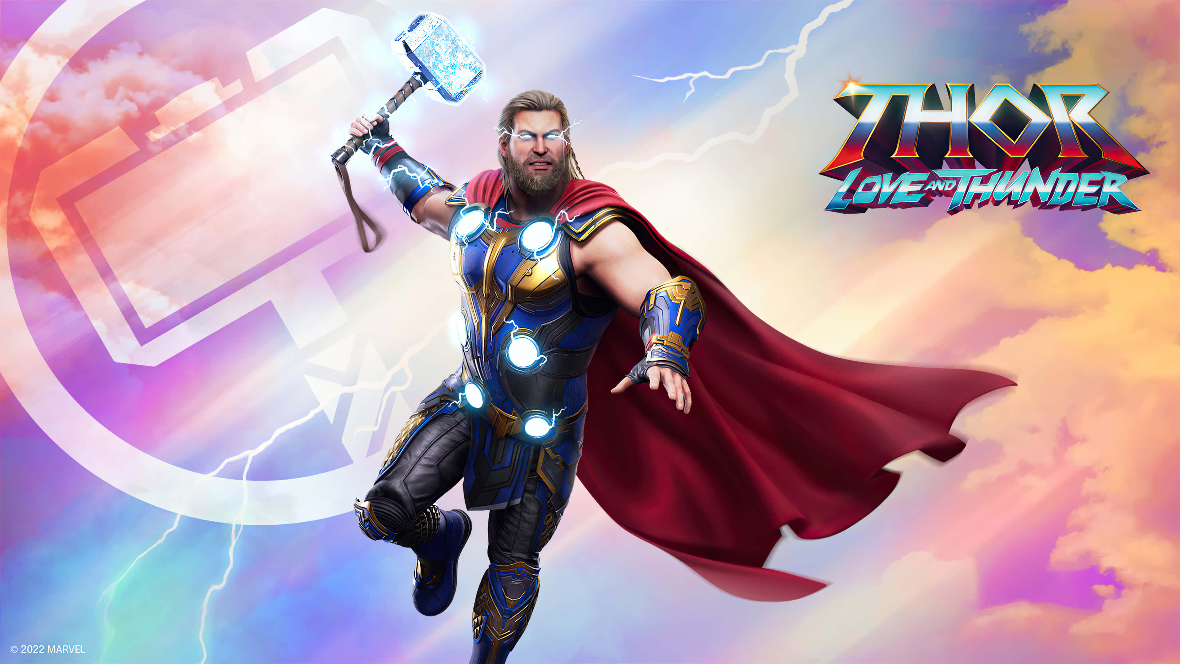 โปสเตอร์ Thor Love And Thunder Marvel 3440x1440 วอลเปเปอร์