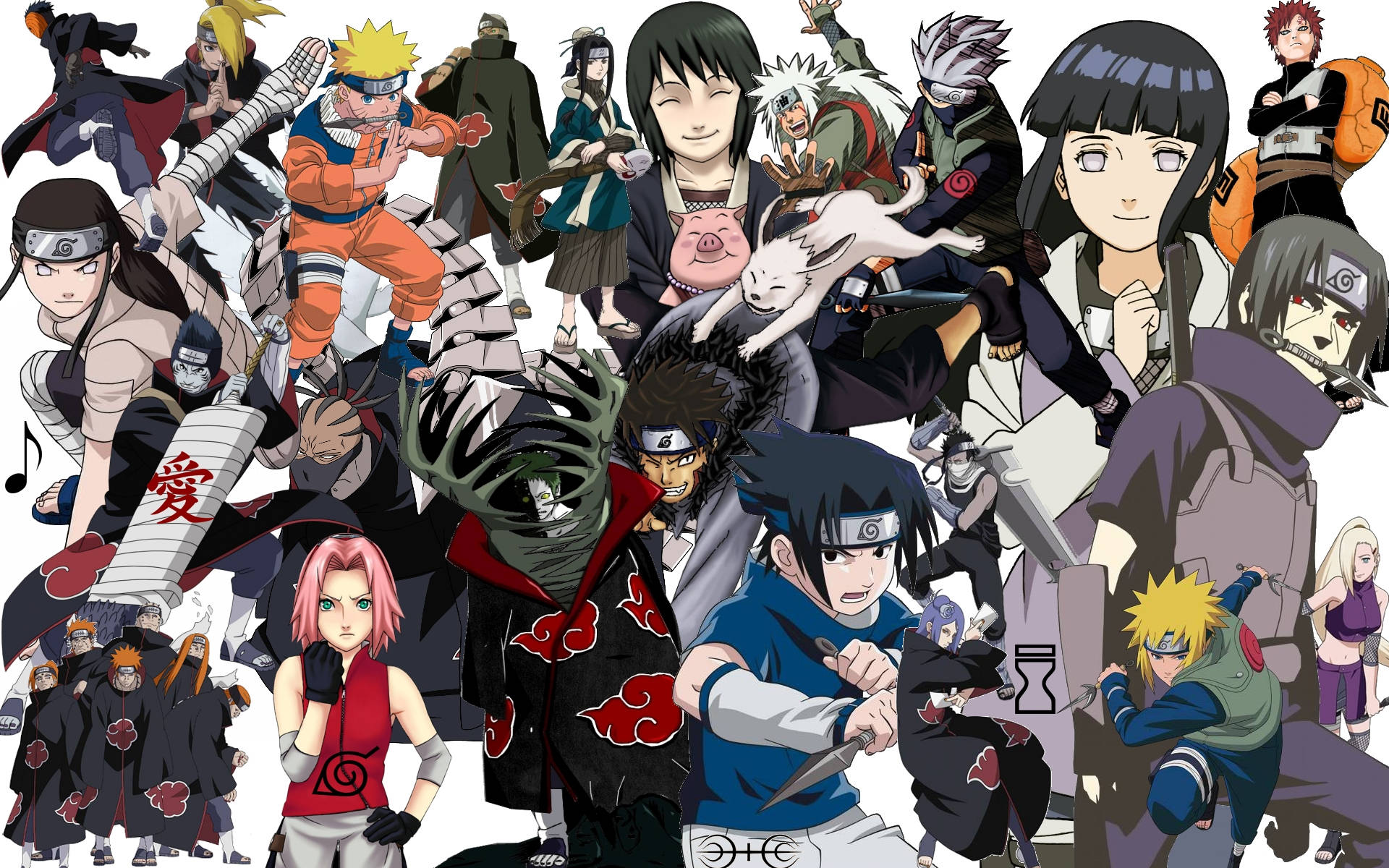 โปสเตอร์ตัวละครหลักนารูโตะ วอลเปเปอร์