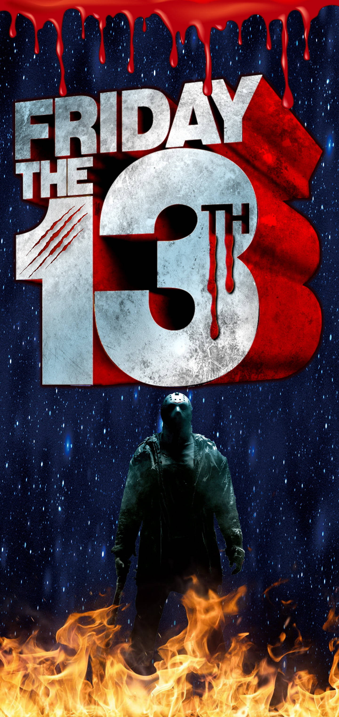 โปสเตอร์ภาพยนตร์ Friday The 13th เปื้อนเลือด วอลเปเปอร์