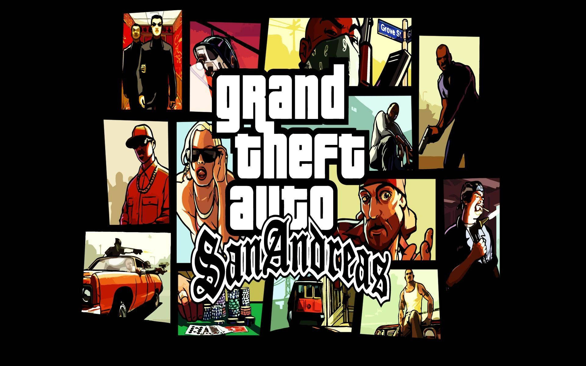 โปสเตอร์ภาพรวม GTA SA 4K วอลเปเปอร์