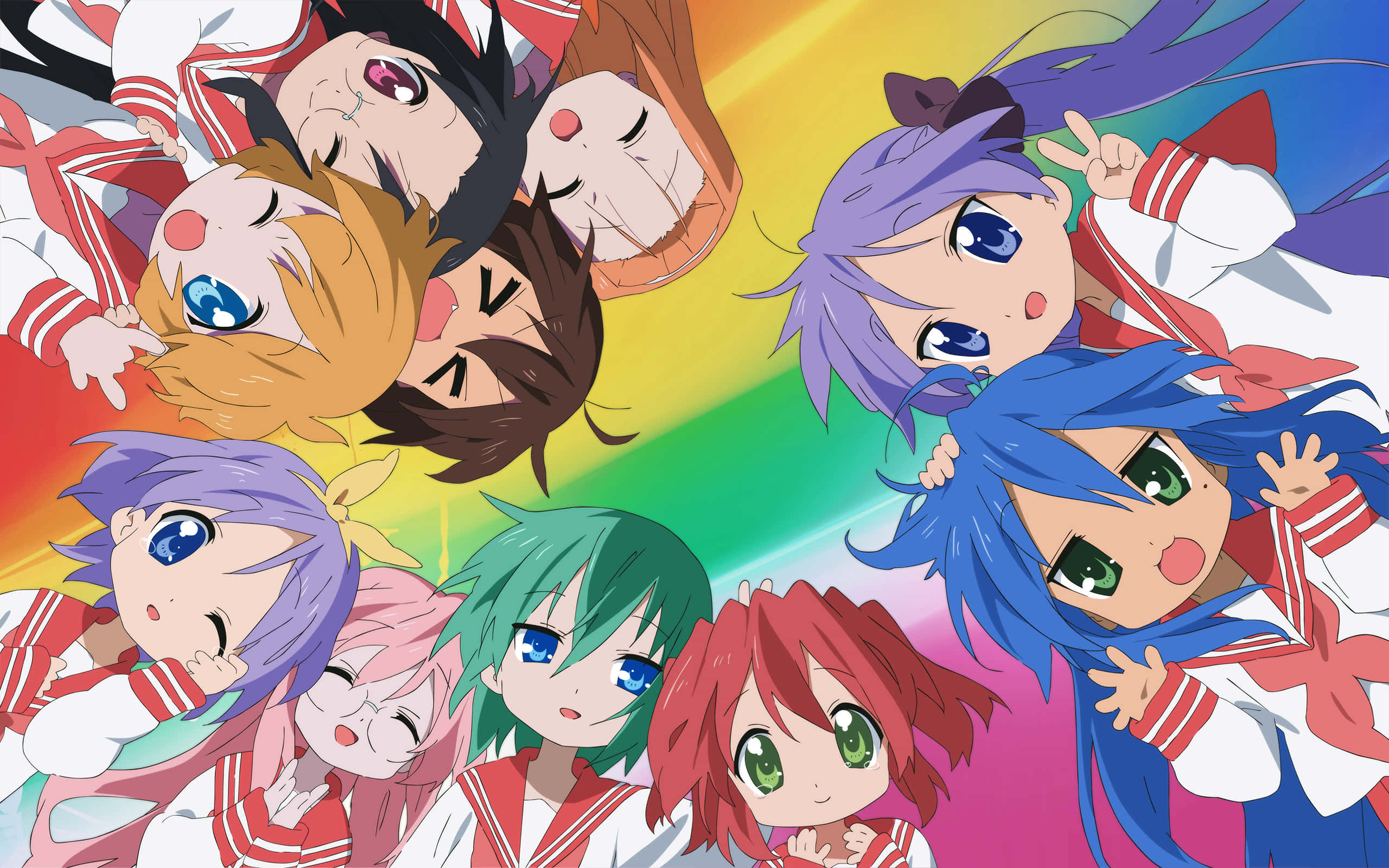 โปสเตอร์อนิเมะ Lucky Star วอลเปเปอร์