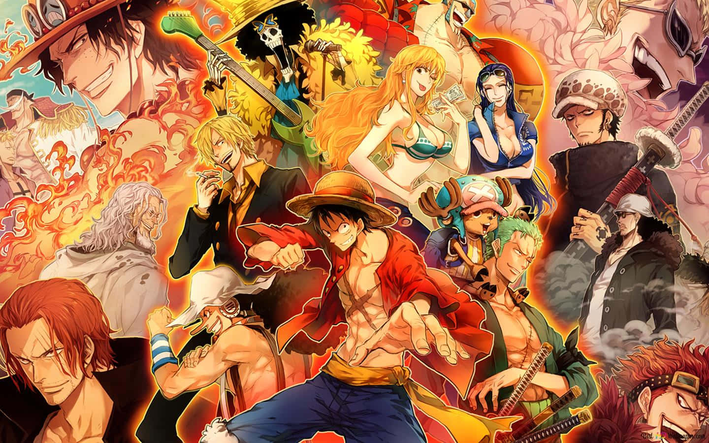โปสเตอร์อนิเมะวันพีชสวยๆ วอลเปเปอร์