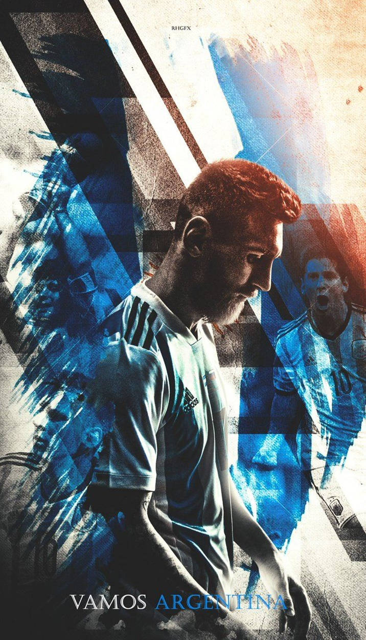 โปสเตอร์เมสซี่ อาร์เจนติน่า วาโมส — เมสซี วอลเปเปอร์