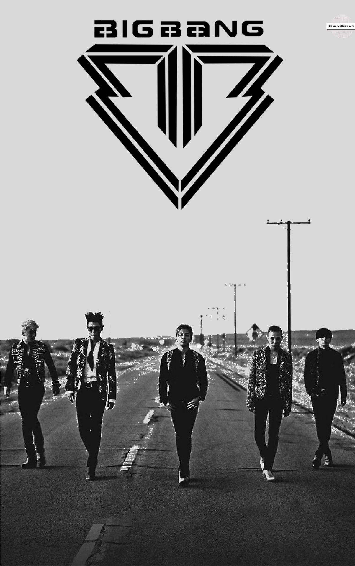 โปสเตอร์โมโนโครมบิ๊กแบง วอลเปเปอร์