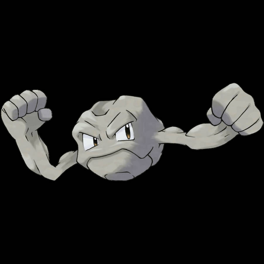 โปเกมอน Geodude พื้นหลังสีขาว วอลเปเปอร์