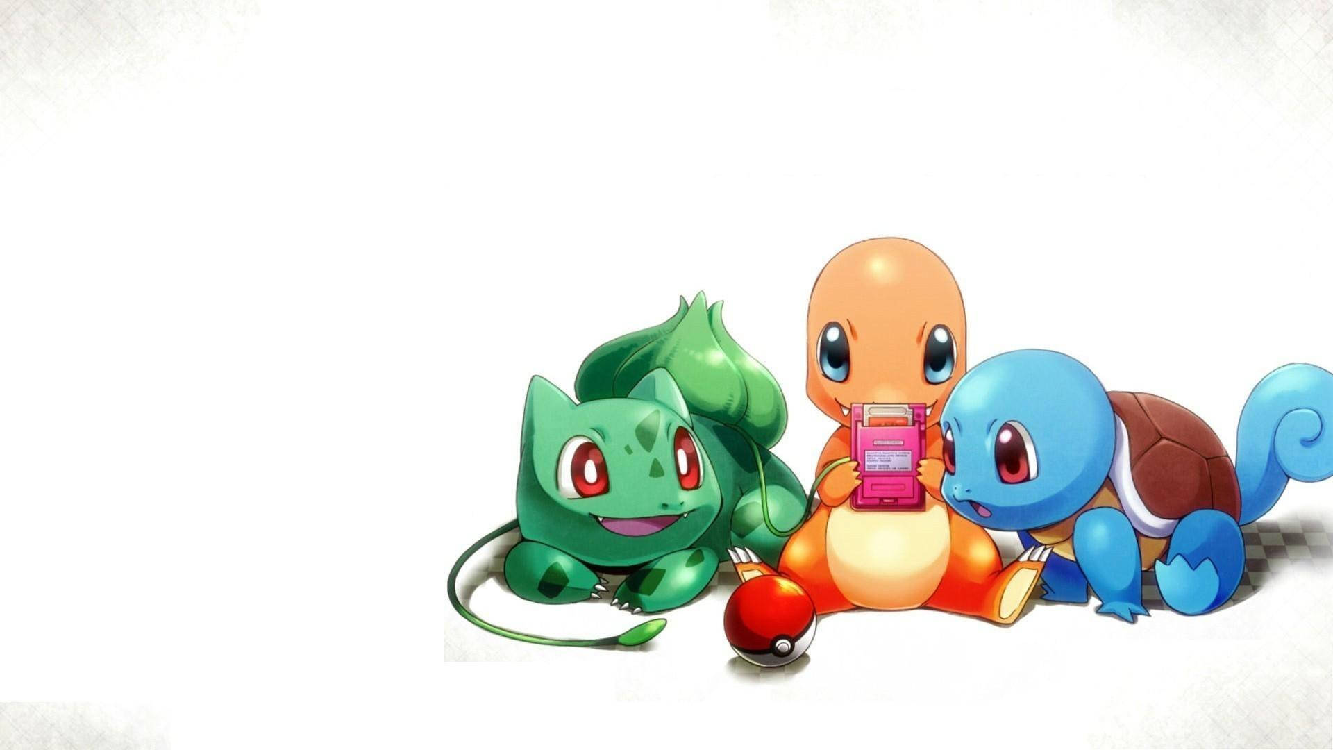 โปเกมอนกำลังเล่นกับเกมบอยคัลเลอร์ วอลเปเปอร์