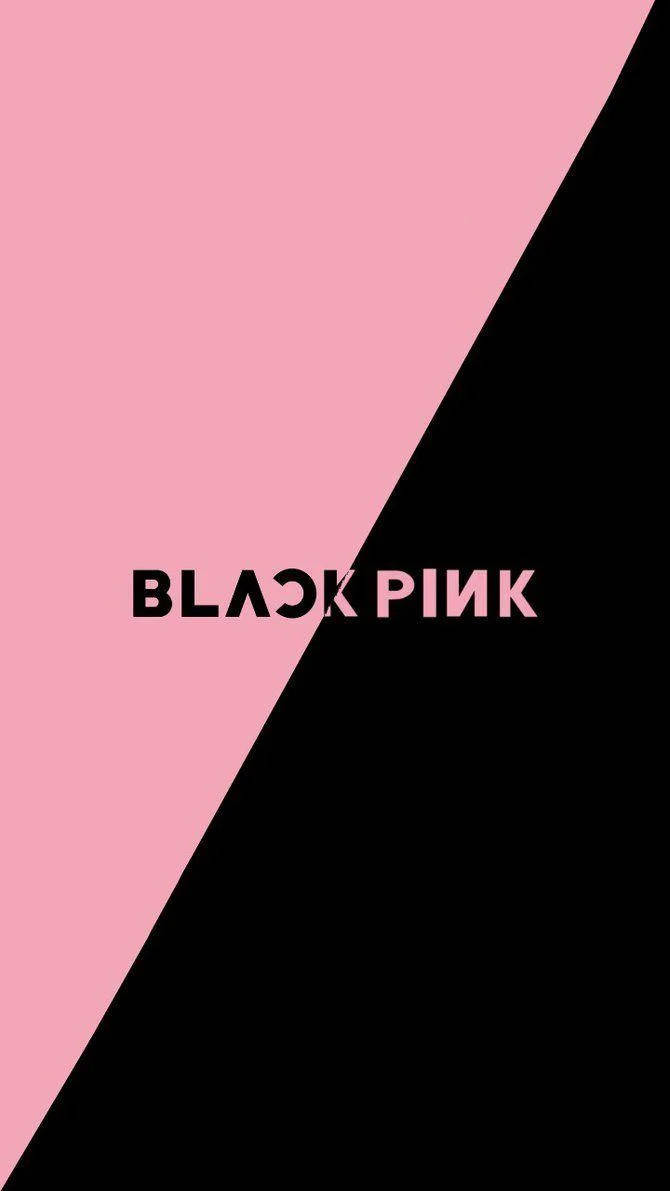 โลโก้ Blackpink แบ่งสีแบบทแยงมุม วอลเปเปอร์