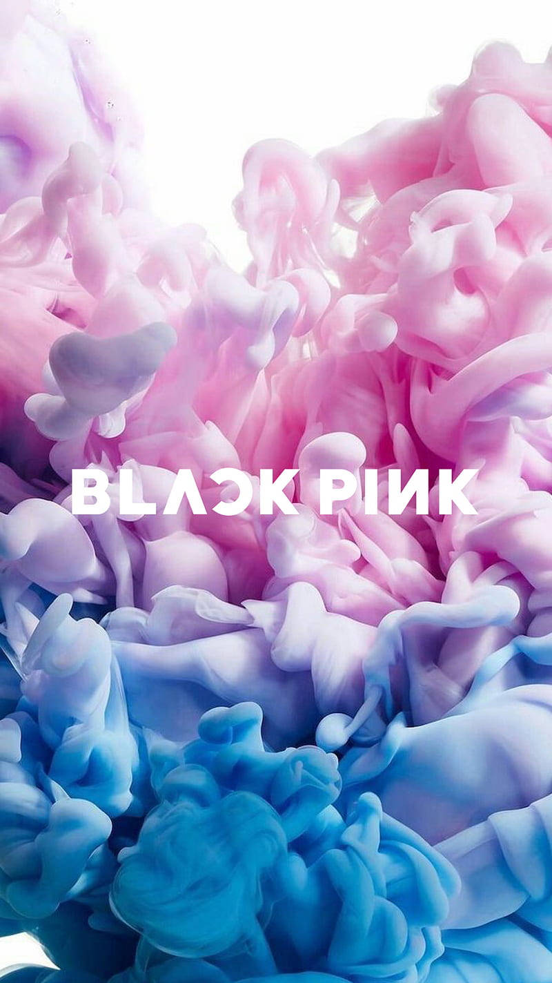 โลโก้ Blackpink สีพาสเทลสไตล์ควันศิลปะ วอลเปเปอร์