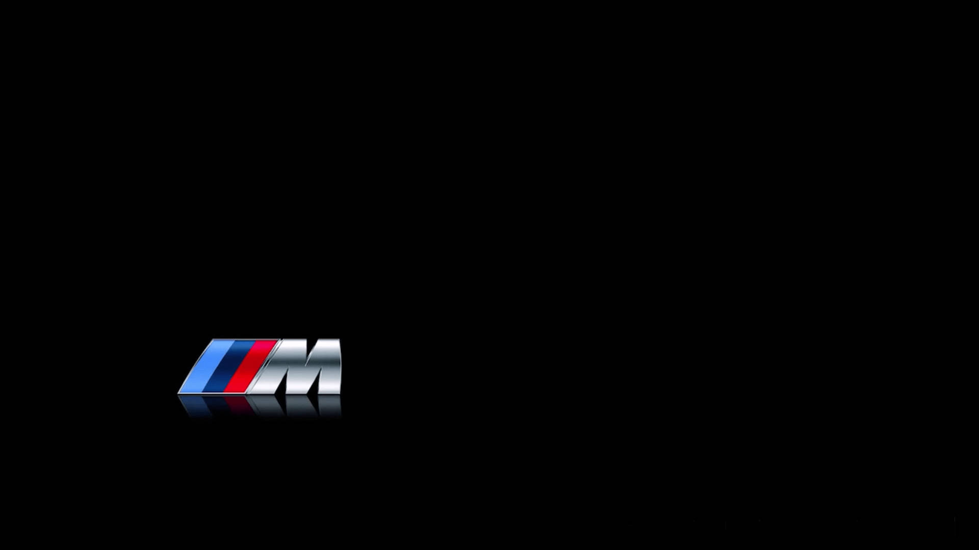 โลโก้ BMW M สีดำเรียบง่าย วอลเปเปอร์