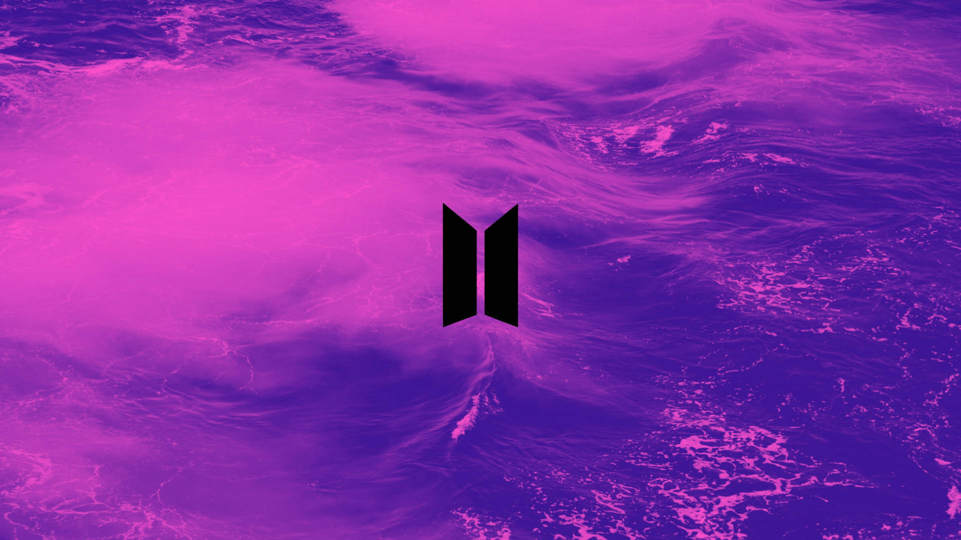 โลโก้ BTS สีม่วงสวยงาม วอลเปเปอร์