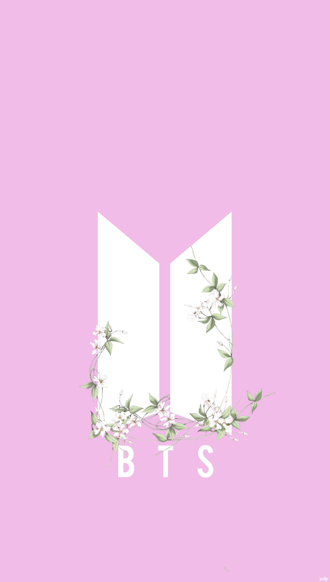 โลโก้ BTS แบบมินิมอล วอลเปเปอร์