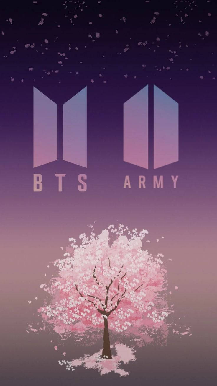 วอลเปเปอร์โลโก้ BTS และ ARMY — โลโก้ BTS GIF วอลเปเปอร์