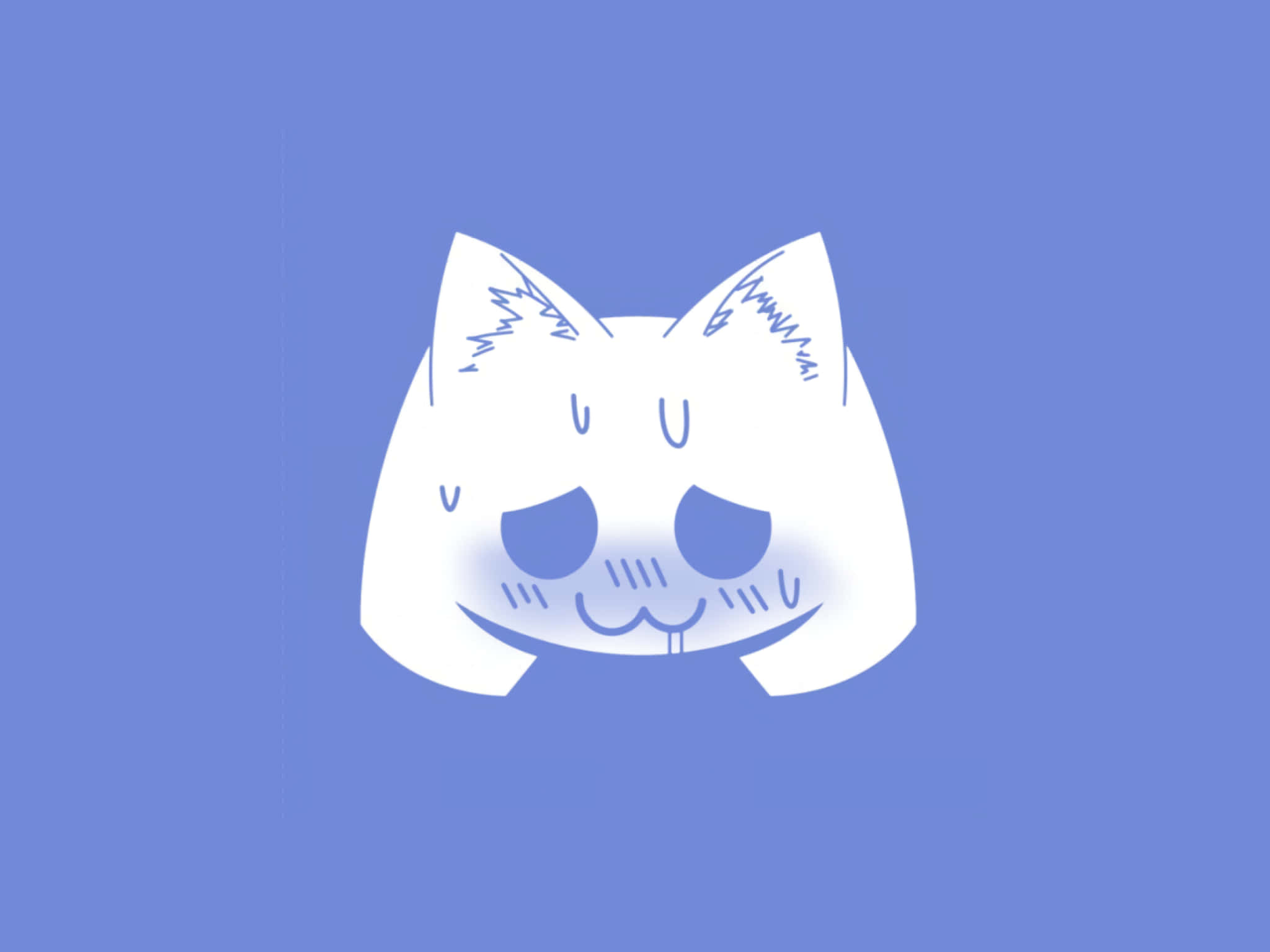 โลโก้ Discord สไตล์แมวอนิเมะ วอลเปเปอร์