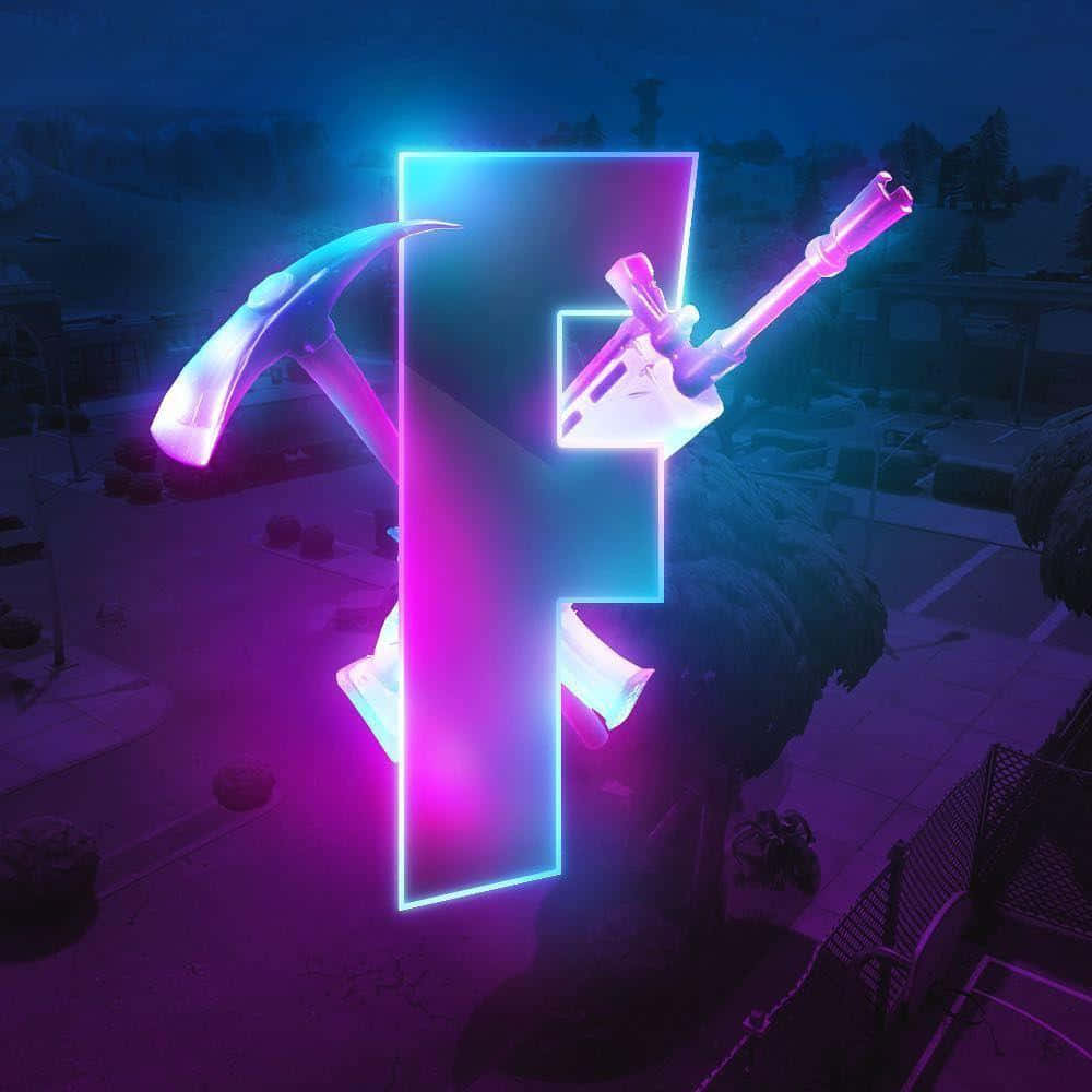 โลโก้ Fortnite สุดเท่ — สีม่วง วอลเปเปอร์