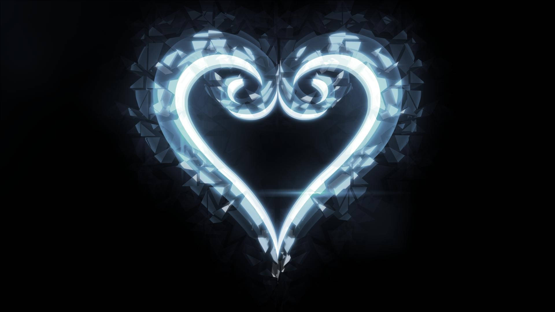 โลโก้ Kingdom Heart สุดน่ารักบนจอแสดงผล — อนิเมะเศร้า GIF วอลเปเปอร์