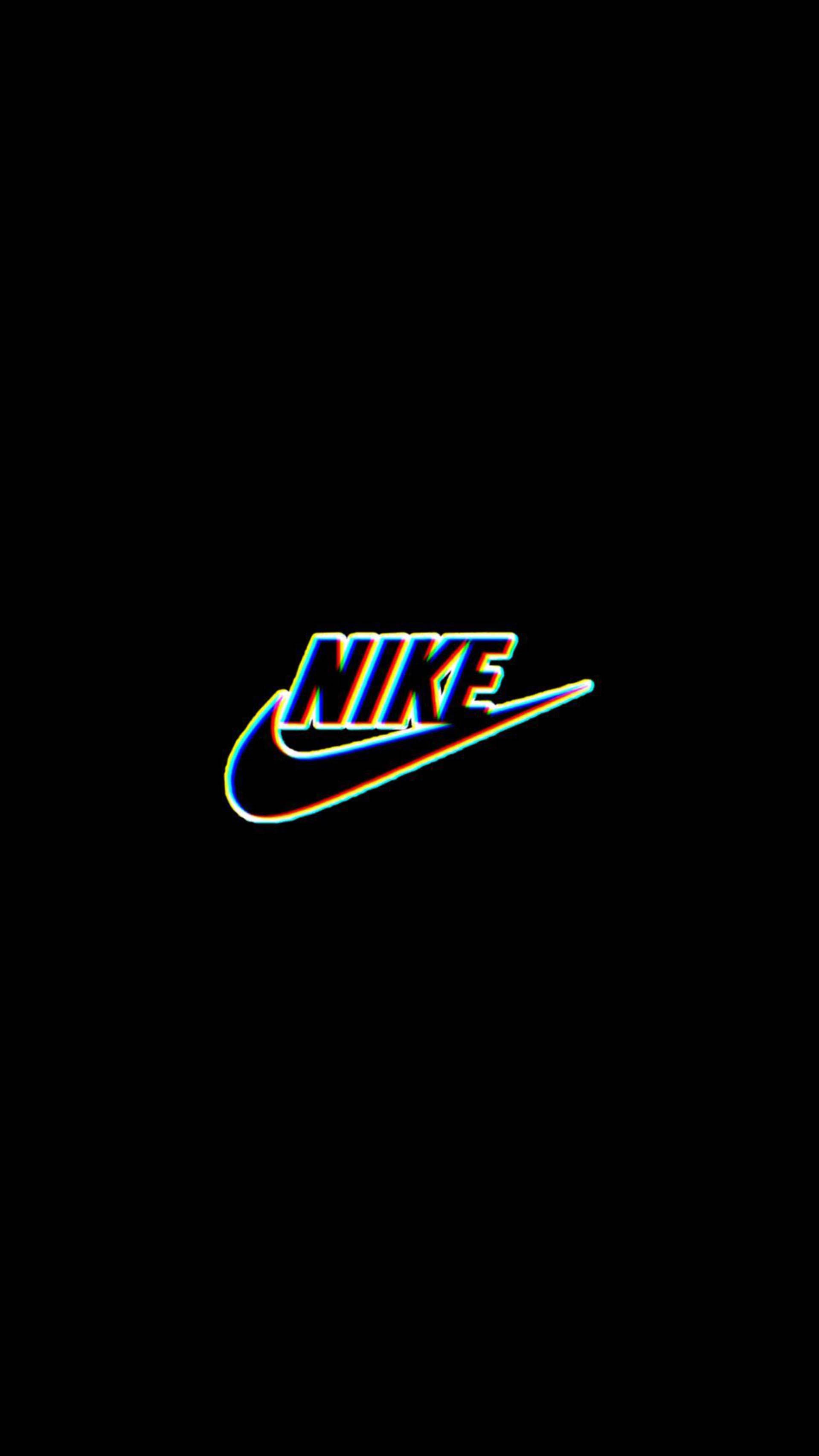 โลโก้ Nike สไตล์ Trippy ดาร์ก วอลเปเปอร์
